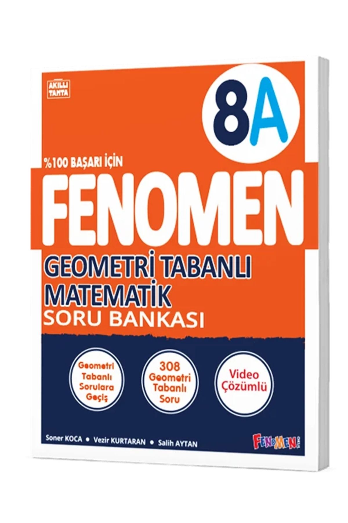 Fenomen Yayıncılık 2024-2025 Müfredat Yeni Nesil 8.Sınıf A Serisi Geometri Tabanlı Matematik Soru Bankası