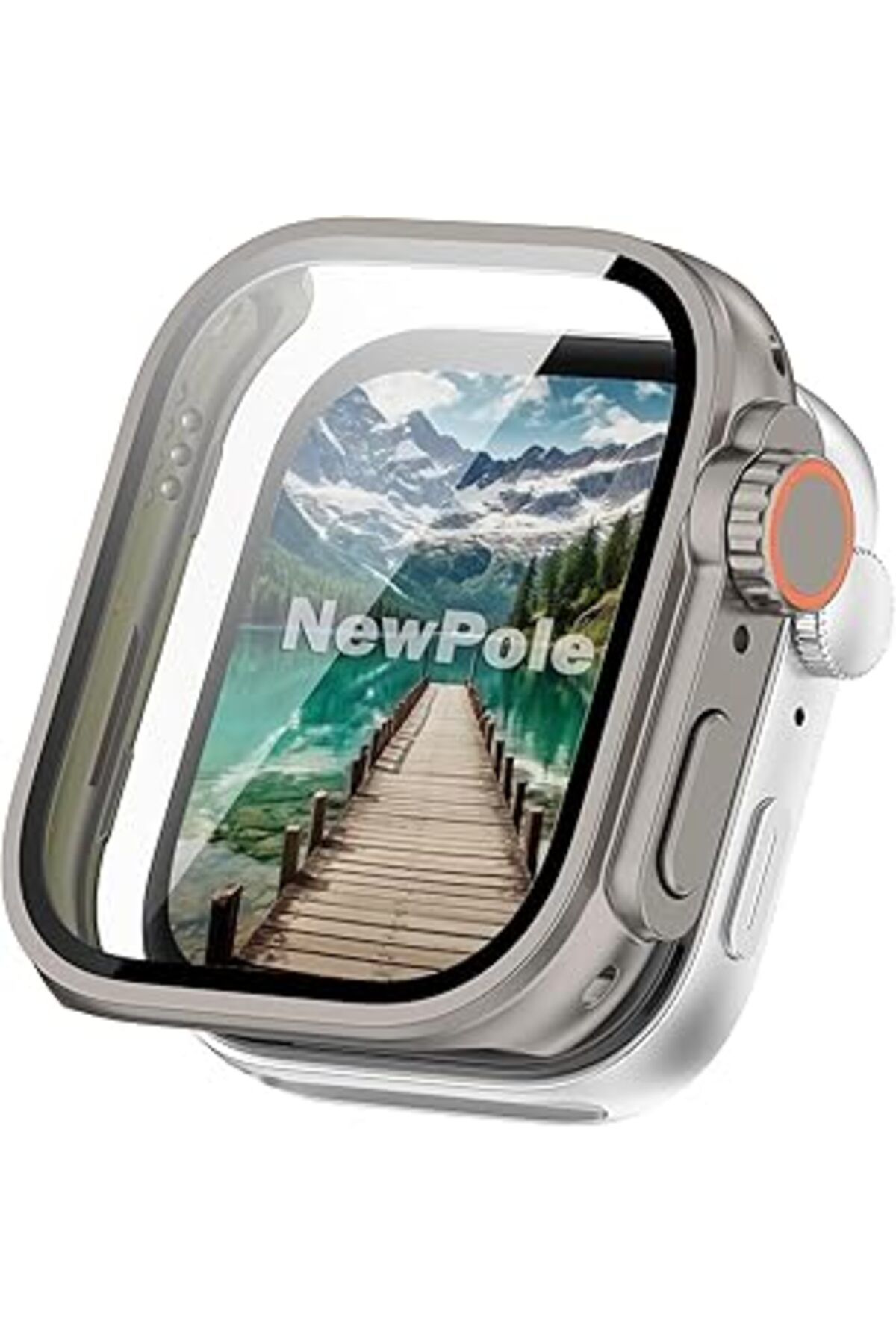 MAGNESİA Newpole Huawei Watch Fit 3 Için Ekran Koruyucu Kılıf Watch Ultra 2 Görünümü Veren Kılıf Tam Kaplaya