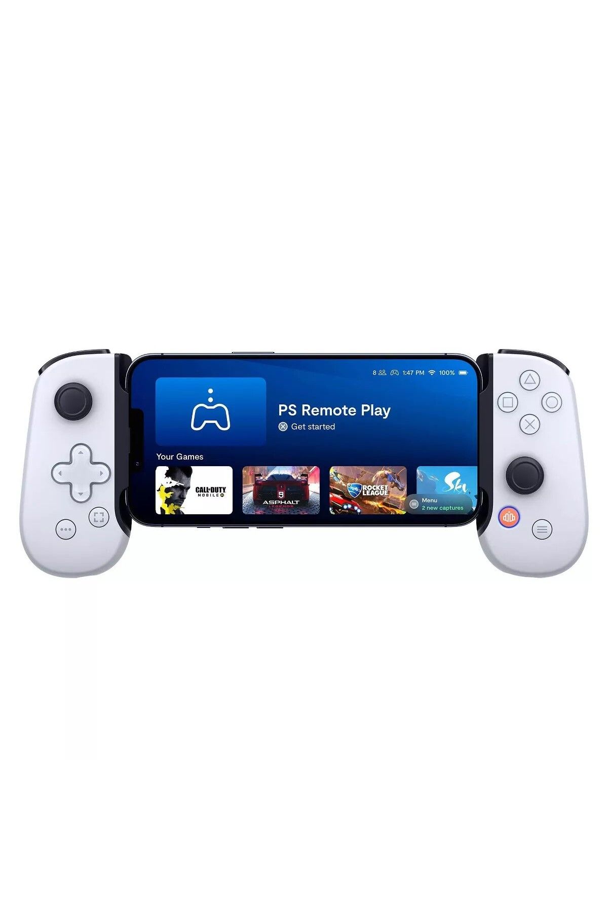 backbone PlayStation Edition (Lightning) Mobile Gaming Controller for iPhone - Gen 2 White Uyumlu