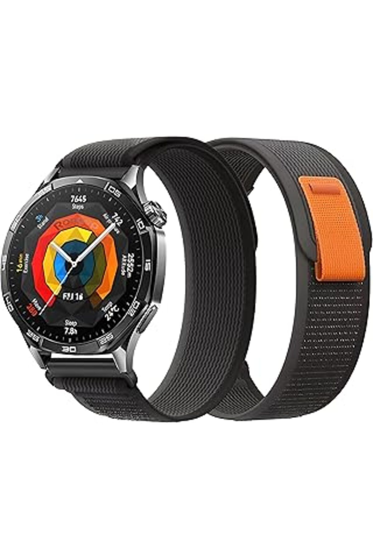 robotrend Rongep Travel Loop 22Mm Kumaş Kordon Huawei Ile Uyumlu Watch Gt5/Gt5 Pro/Gt4/Watch 4 Pro/Gt3/Gt3 Pr