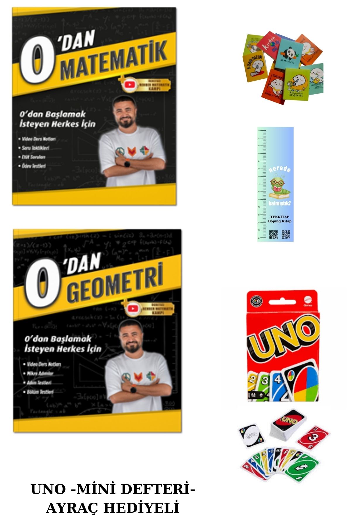 Tonguç Yayınları Rehber Matematik Tyt 0 Dan Matematik -Geometri Sayısal 2 Kitap(Uno-Mini Defter-Trtıl Ayrç