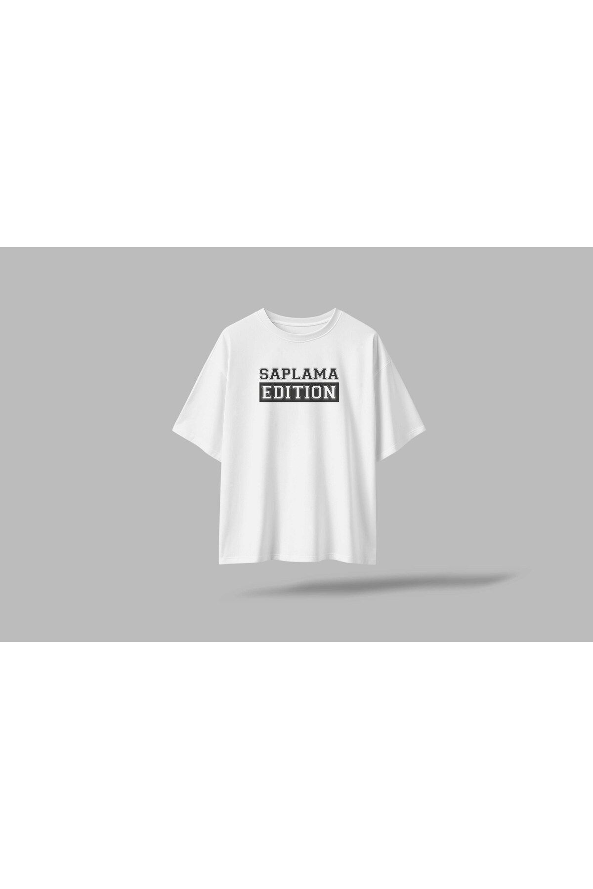 BERİLDEN Saplama Edition Yazılı Esprili Baskılı Oversize T-Shirt Unisex