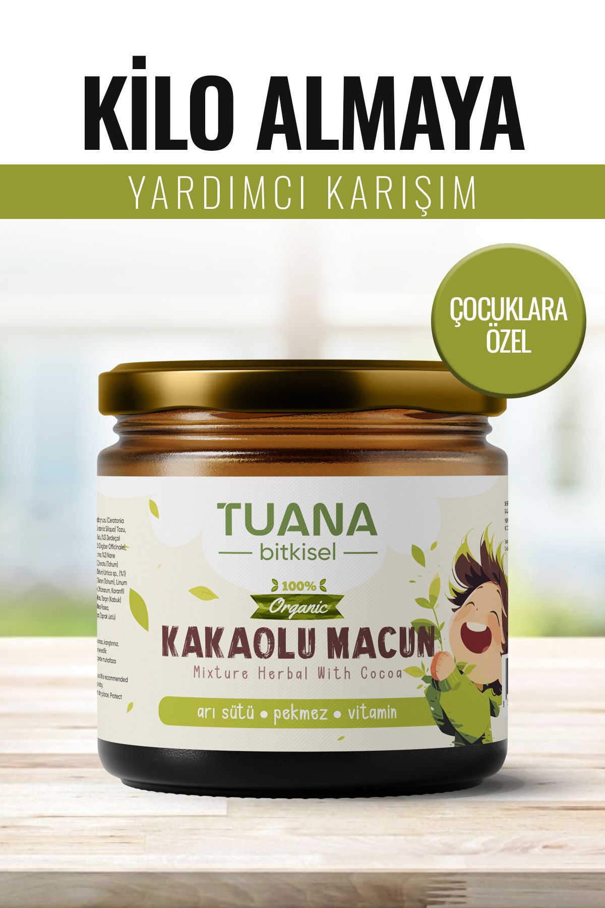 Tuanabitkisel Kiloaldırıcı. Iştah Açıcı Kakaolu Pekmez Arı Sütü Bal Ve Vitamin Macun 230 ml