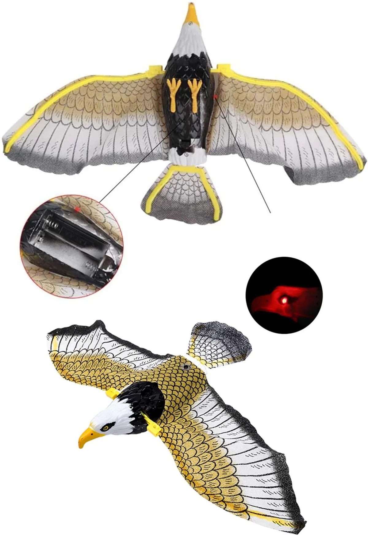 TİNEKE-Ceiling Hanging Cat Toy - Animated Eagle Bird 3