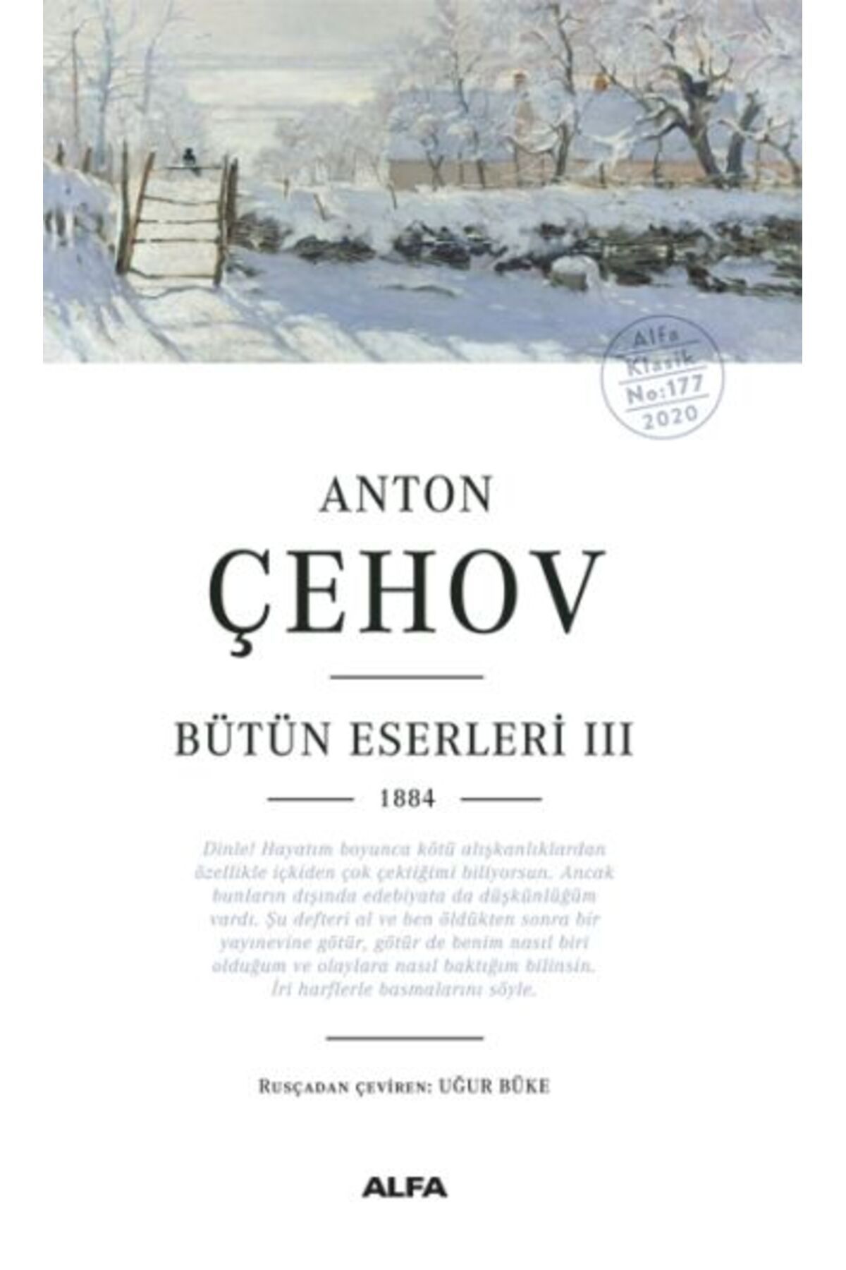 Alfa Yayınları Anton Çehov Bütün Eserleri 3