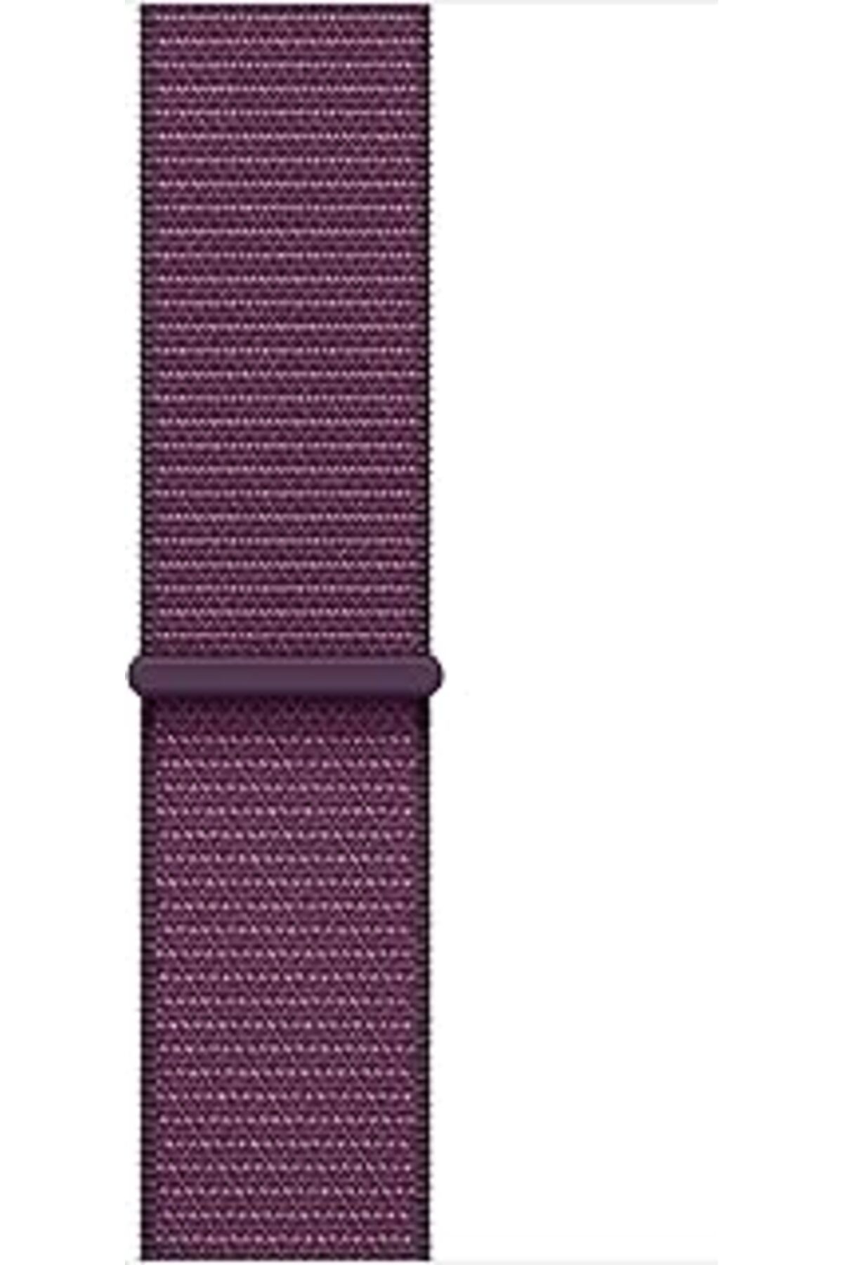 Epatim Watch Band - Spor Loop - 46 Mm - Kırmızı Erik - Standart