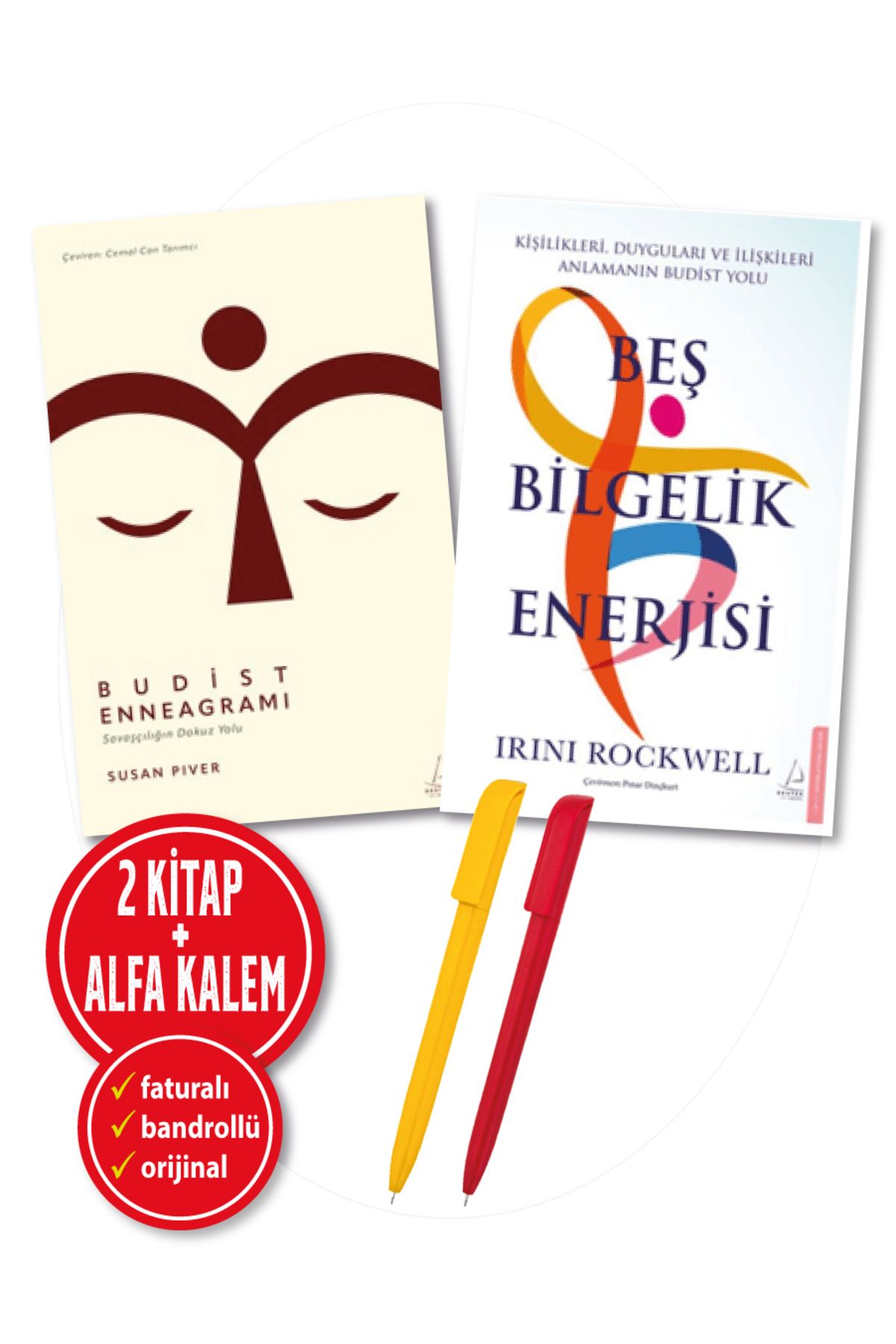 Destek Yayınları Alfa Kalem+Susan Piver ve Irini Rockwell  2 Kitap Set(Budist Enneagramı+Beş Bilgelik Enerjisi)-YENİ