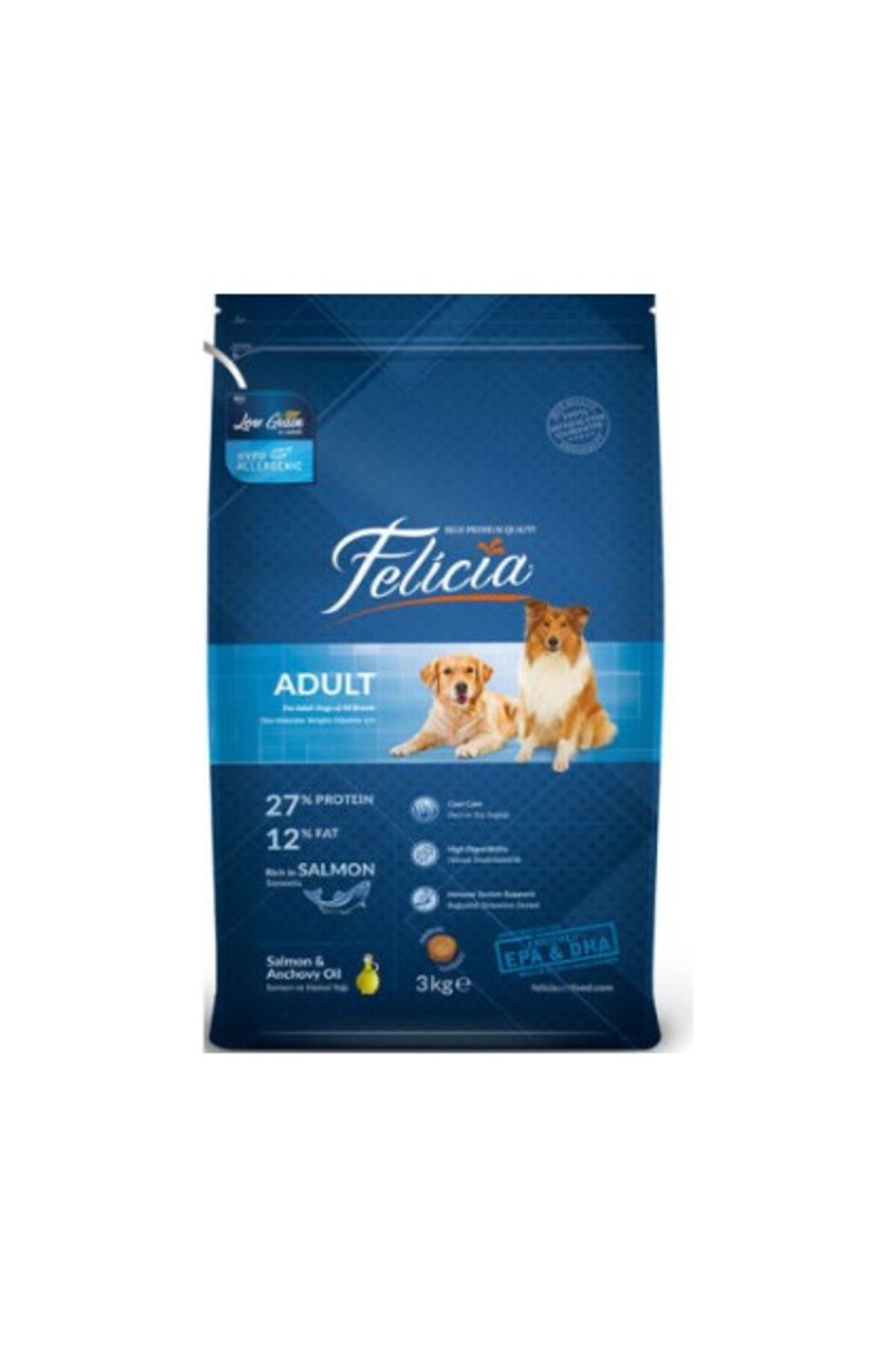 Felicia Large Somonlu Yetişkin Köpek Maması 3 kg