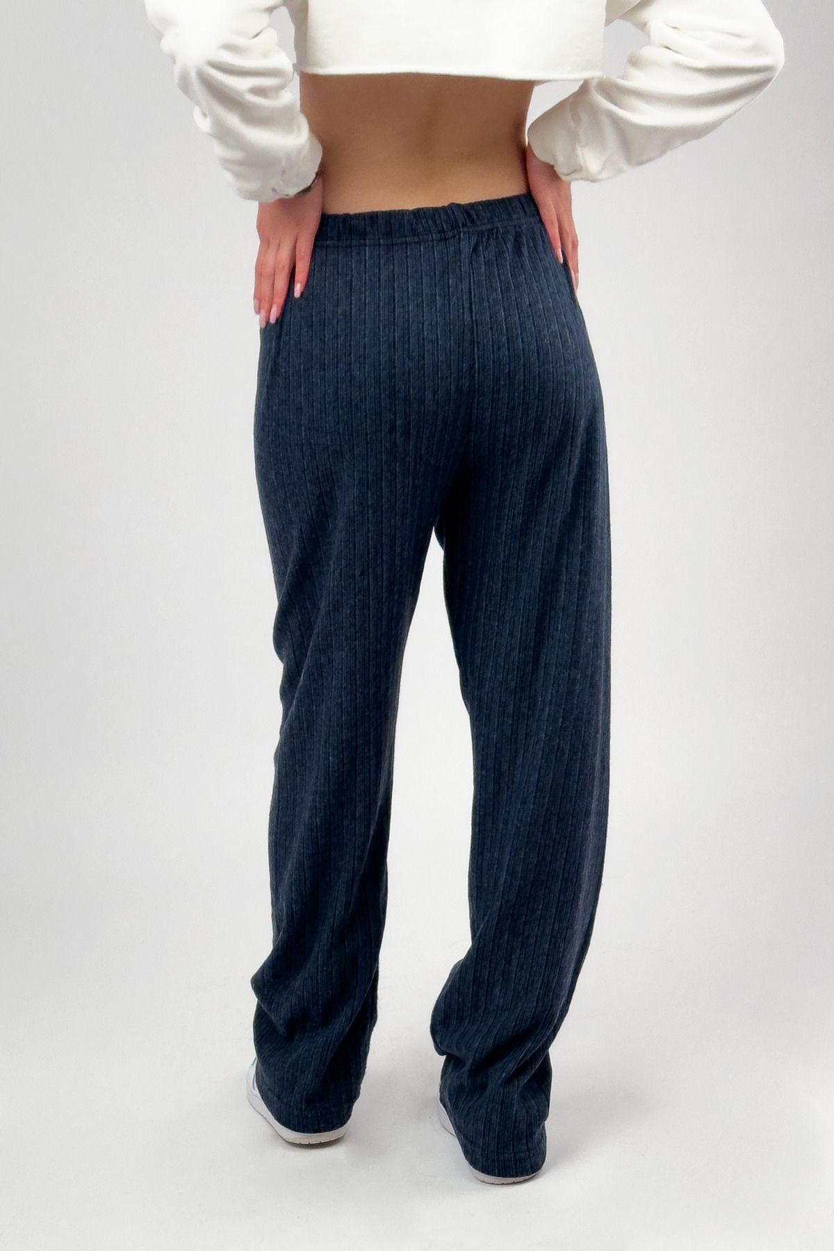 Betimoda-Navy Blue Women's Oversize Sweatpants Pajama Bottoms - Soft Texture, Elastic Waist, Loose Leg 8