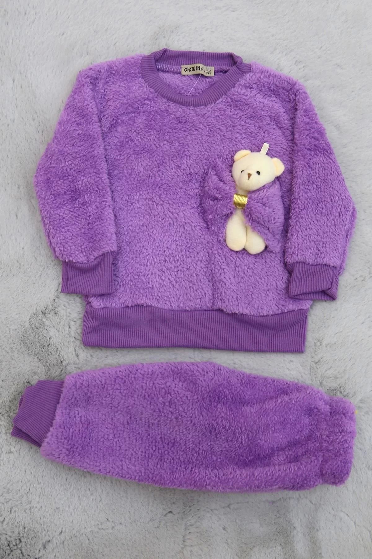 ufukmoda 1-9 Aylık Peluş Bebek Takım Lila - 30162.904.