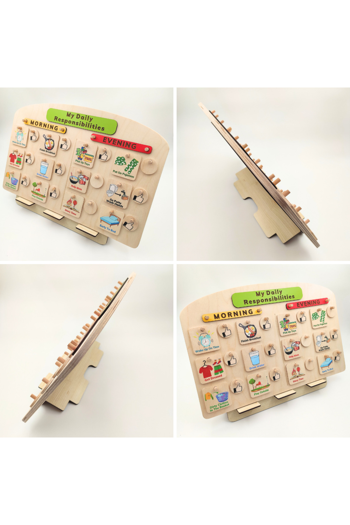 Dodo Montessori Montessori Günlük Görev Tablosu - SET 2: Büyük Boy (30 Görev Kartlı) fotoğrafı 4 (önizleme)