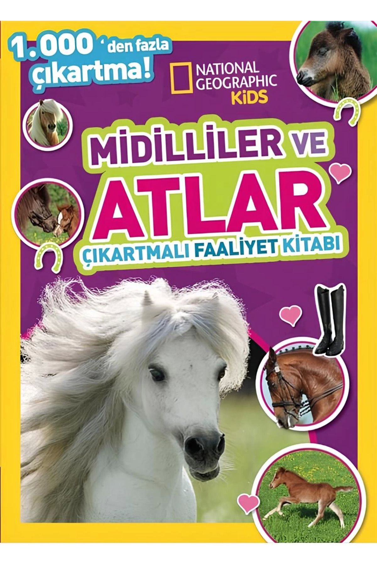 Lucest Lucesturgy  Kids Midilliler Ve Atlar Çıkartmalı Faaliyet Kitabı New