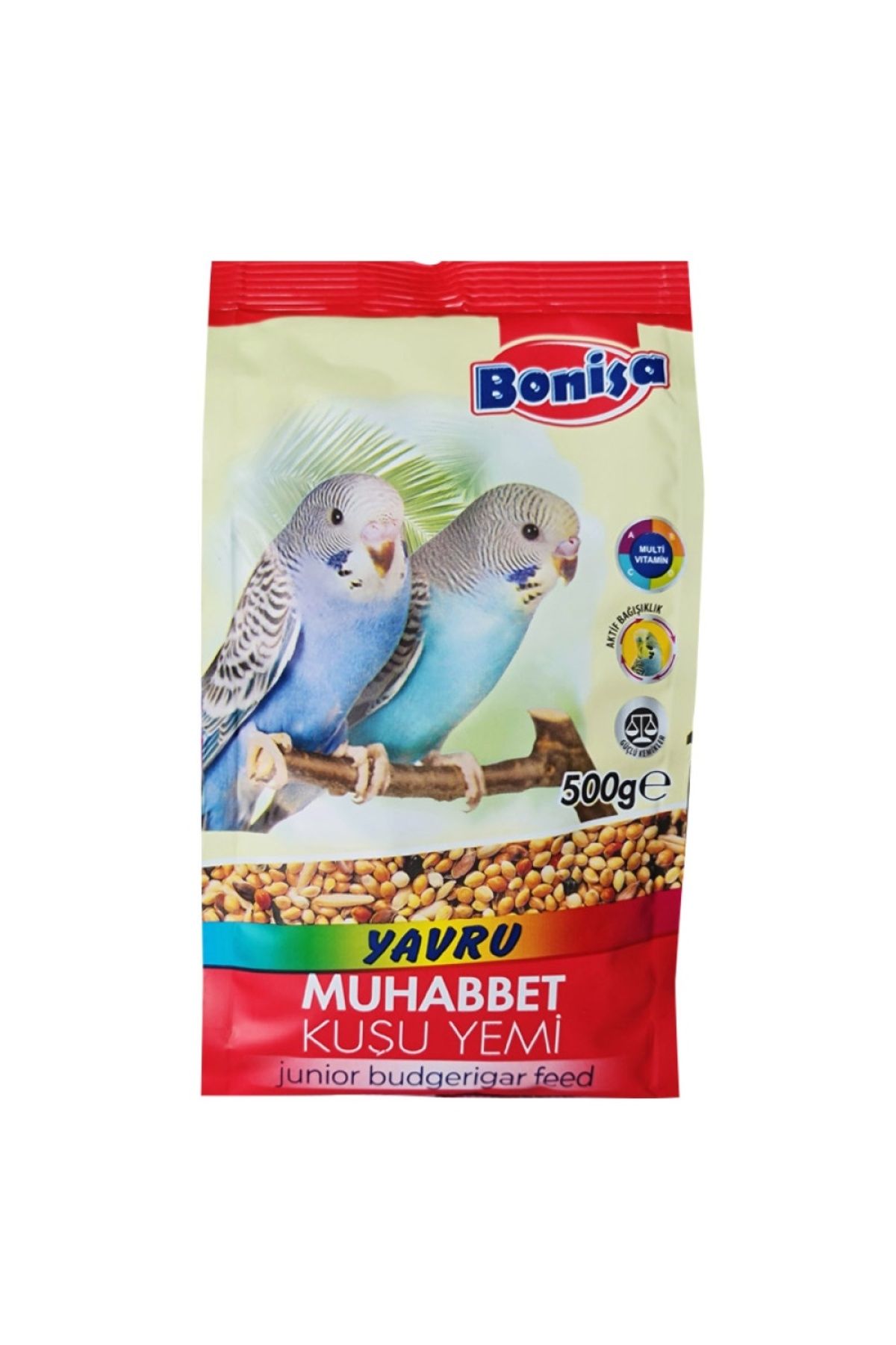 AtikCamp Bonisa Yavru Muhabbet Kuş Yemi 500 Gr