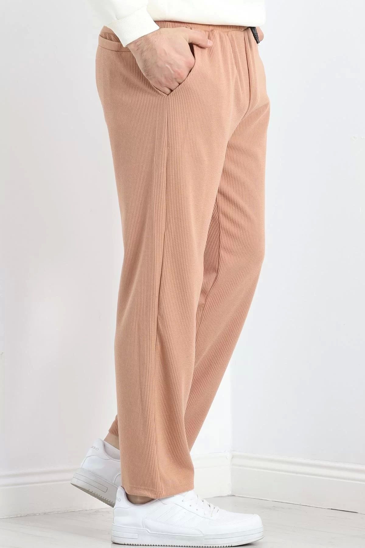 ufukmoda Örme Kumaş Pantolon Camel - 30008.1874.