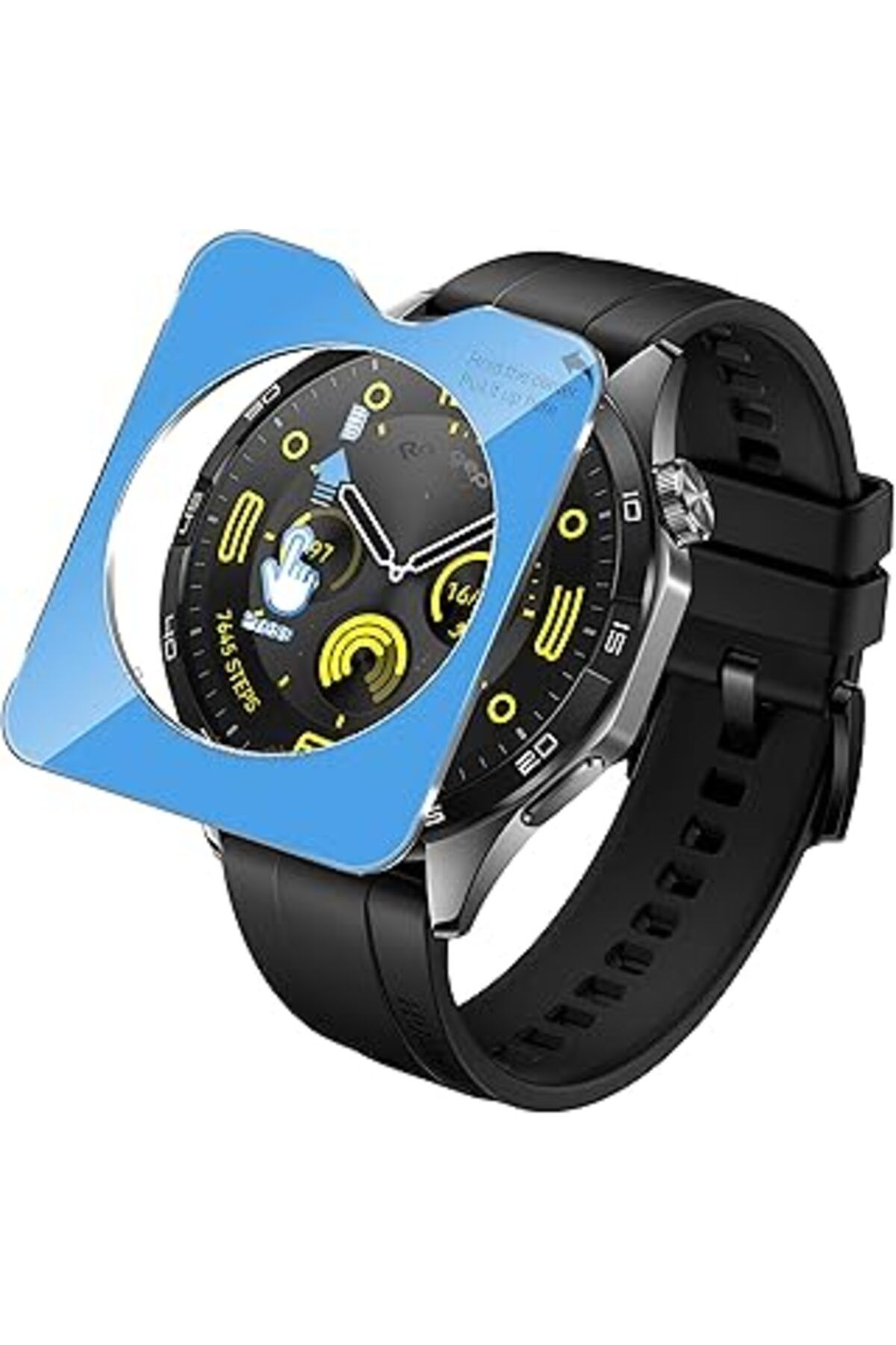 Epatim Rongep Huawei Watch Gt4 46Mm Için Kolay Uygulama Aparatlı Ekran Koruyucu 9H Sertliğinde Çizilmeye K