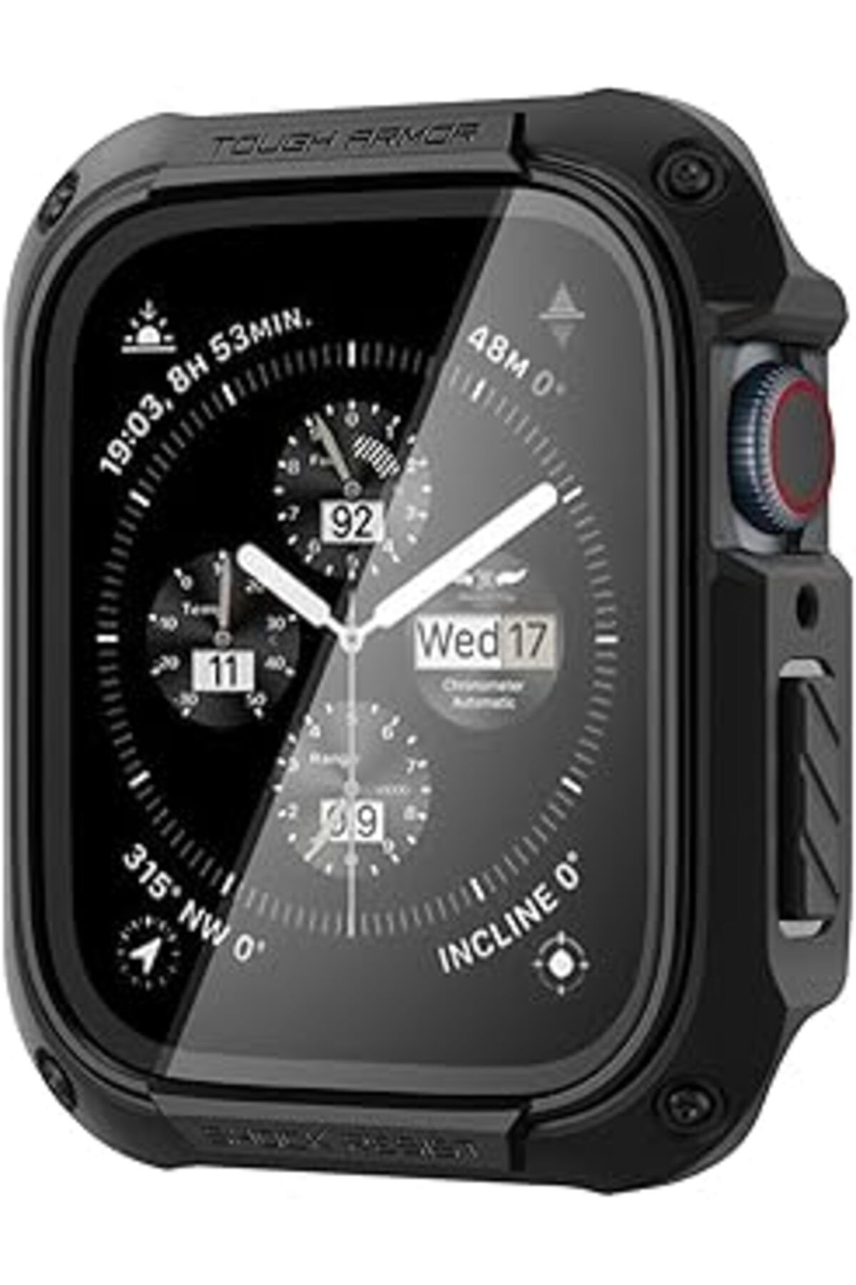 Epatim Spigen Watch 41Mm (Seri 9/8/7) Kılıf Tough Armor Black - Acs04191