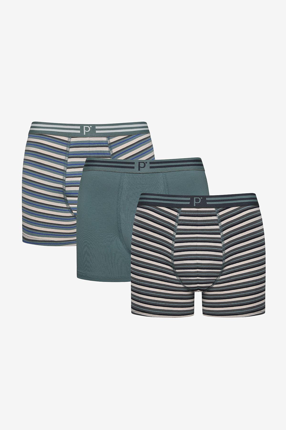 Penti-Pánske 3-dielne viacfarebné boxerky Navy Stripe 1