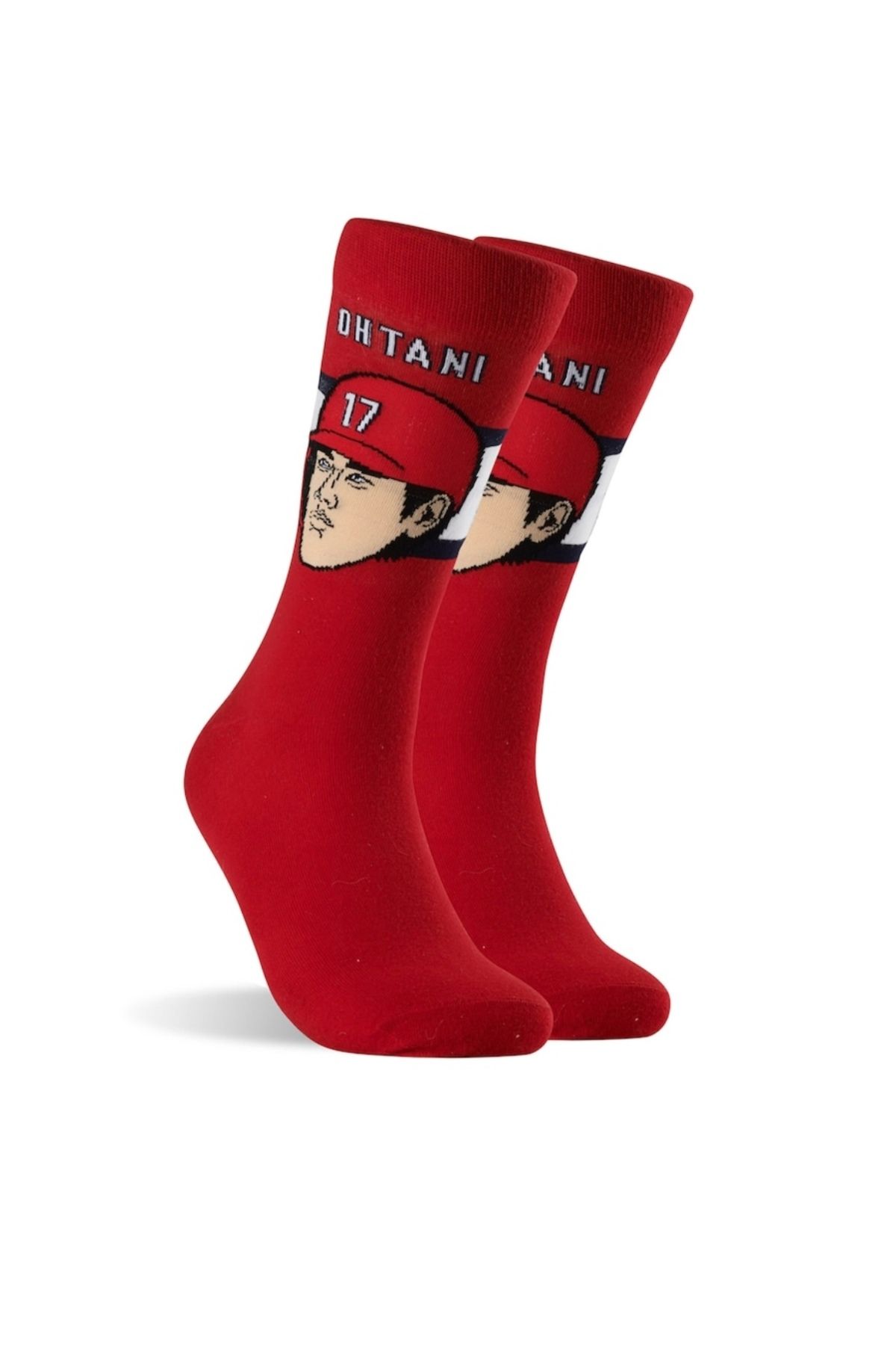 Happy Socks İthal Özel Seri Unisex Renkli Çorap Los Angeles Angels Shohei Ohtani Player - Crew Socks