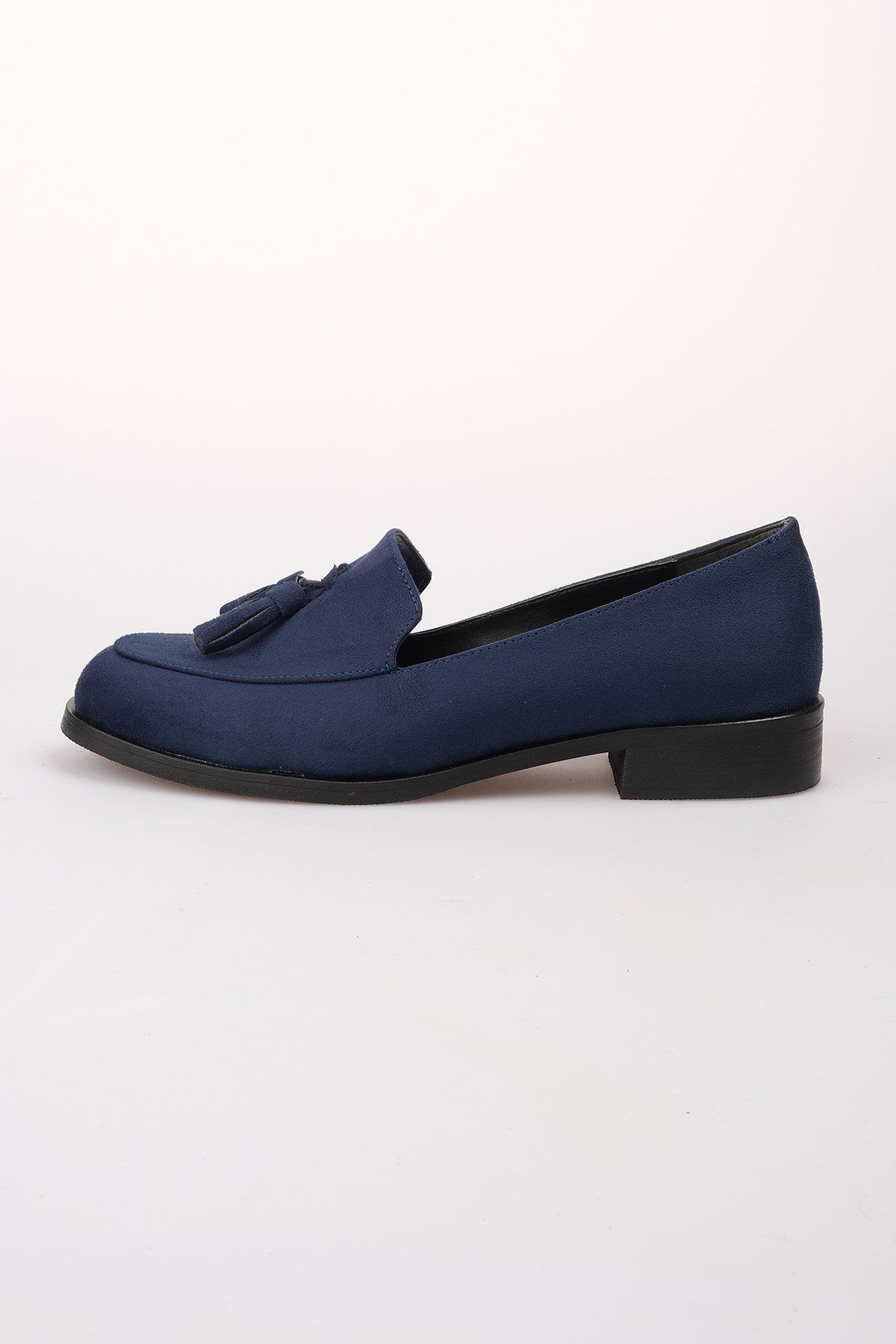 لوفر آبی زنانه کفش های آکسفورد Iris Navy Blue Color Suede Oxford Daily Flat Mio Gusto