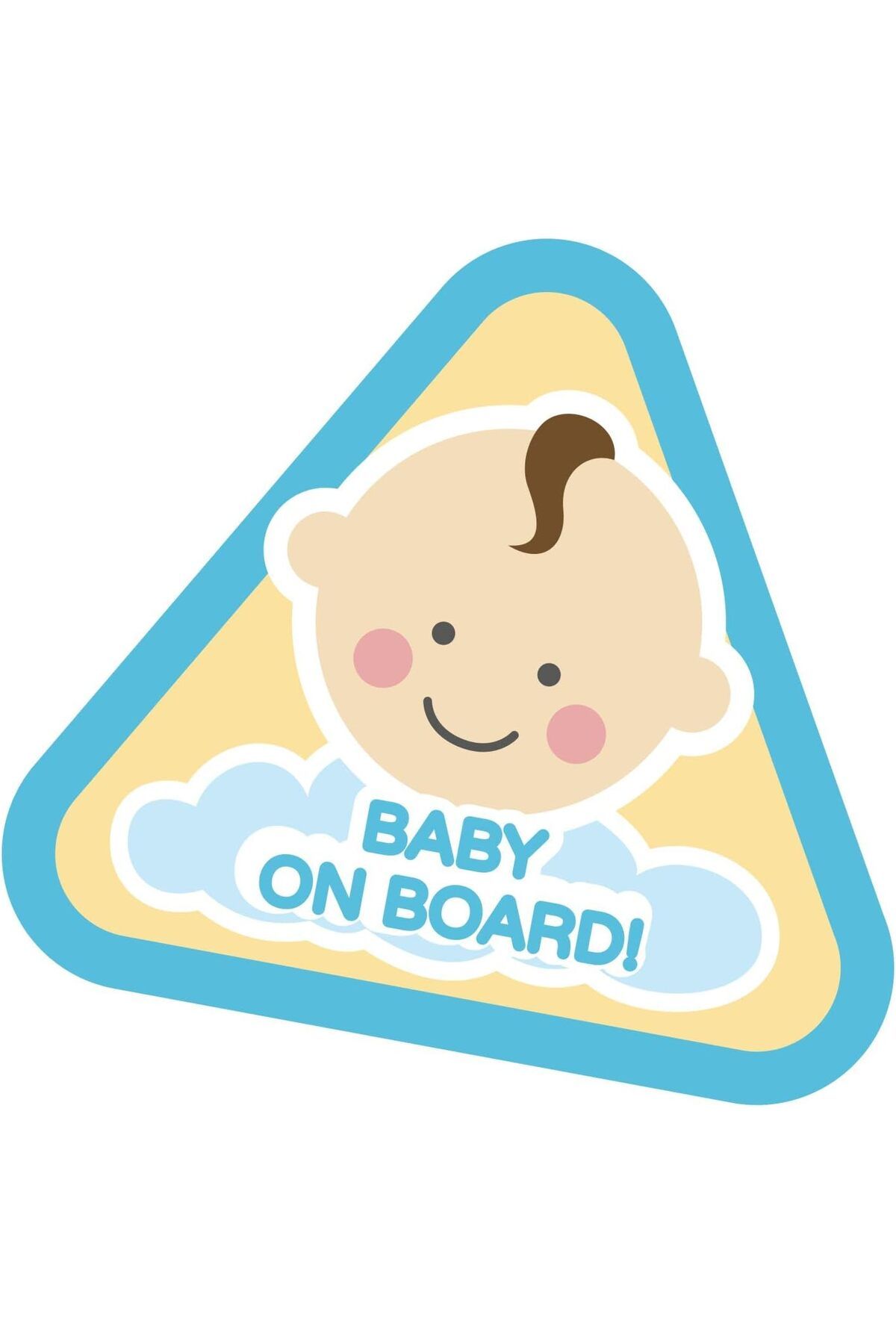 NcK Master Baby On Board Boy Sticker Arabada Bebek Var Erkek 12 X 12 Cm