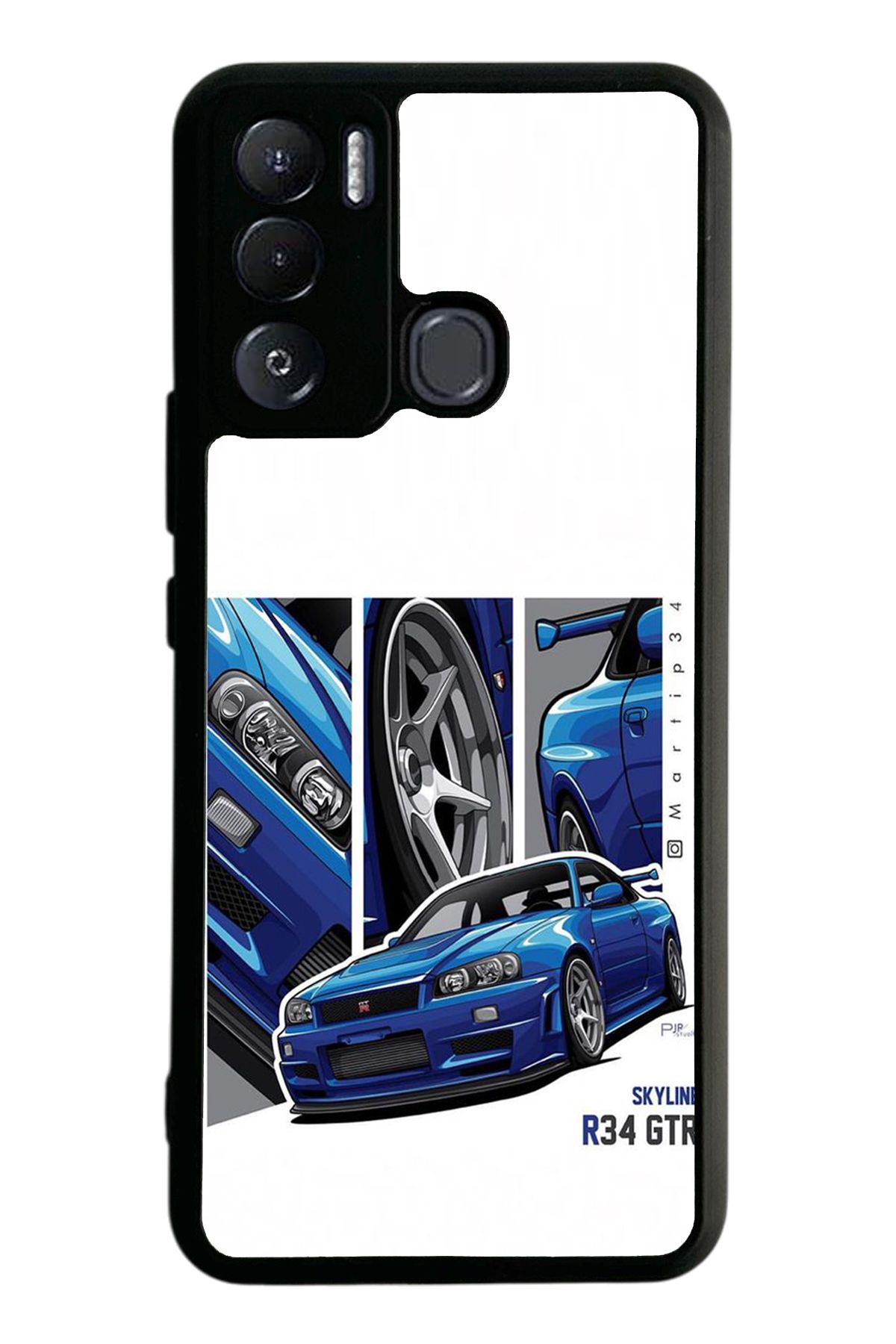 Spoyi Tecno Pova Neo GTR Tasarımlı Glossy Telefon Kılıfı