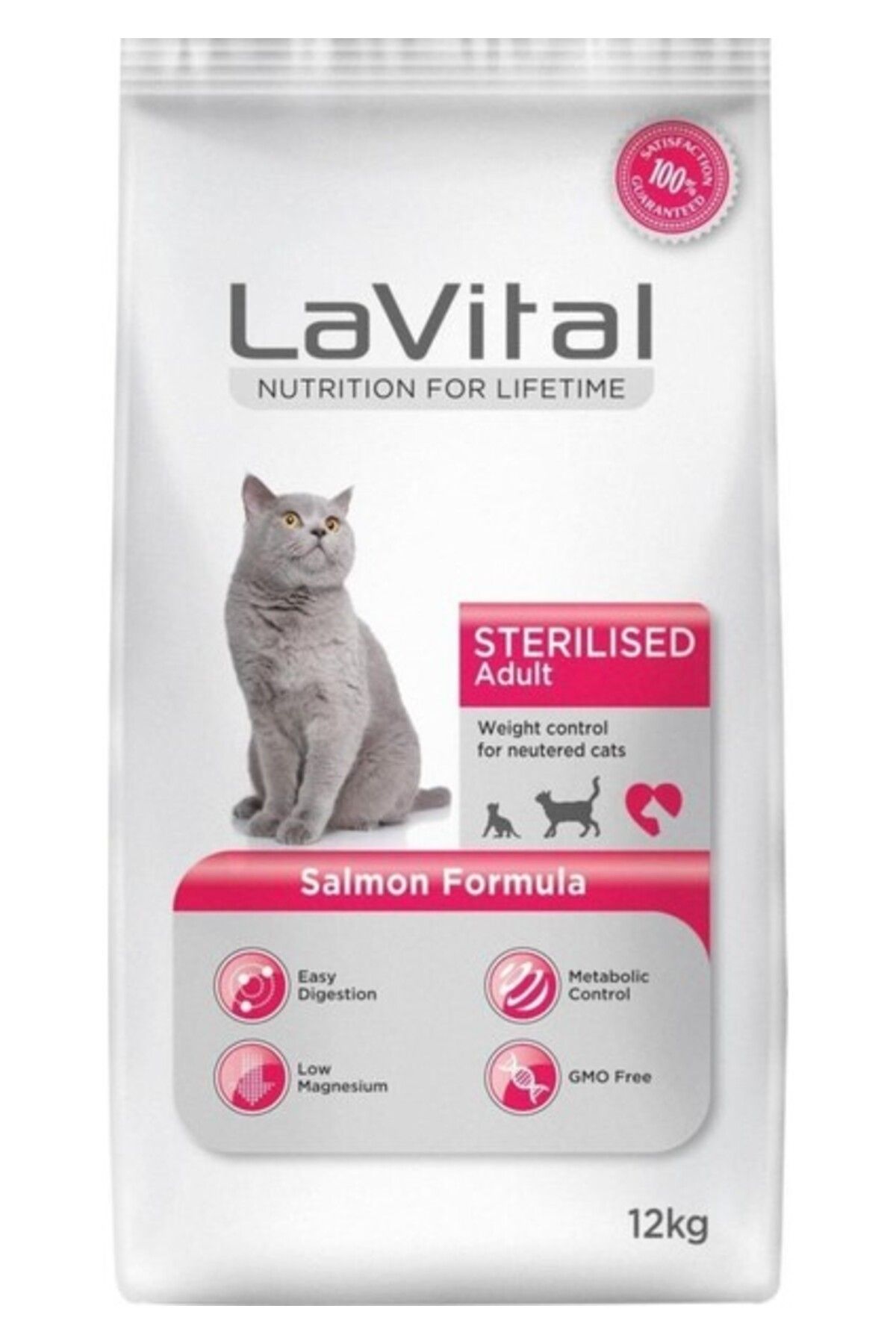 La Vital Sterilised Somonlu Kısırlaştırılmılmış Yetişkin Kedi Maması 12 kg