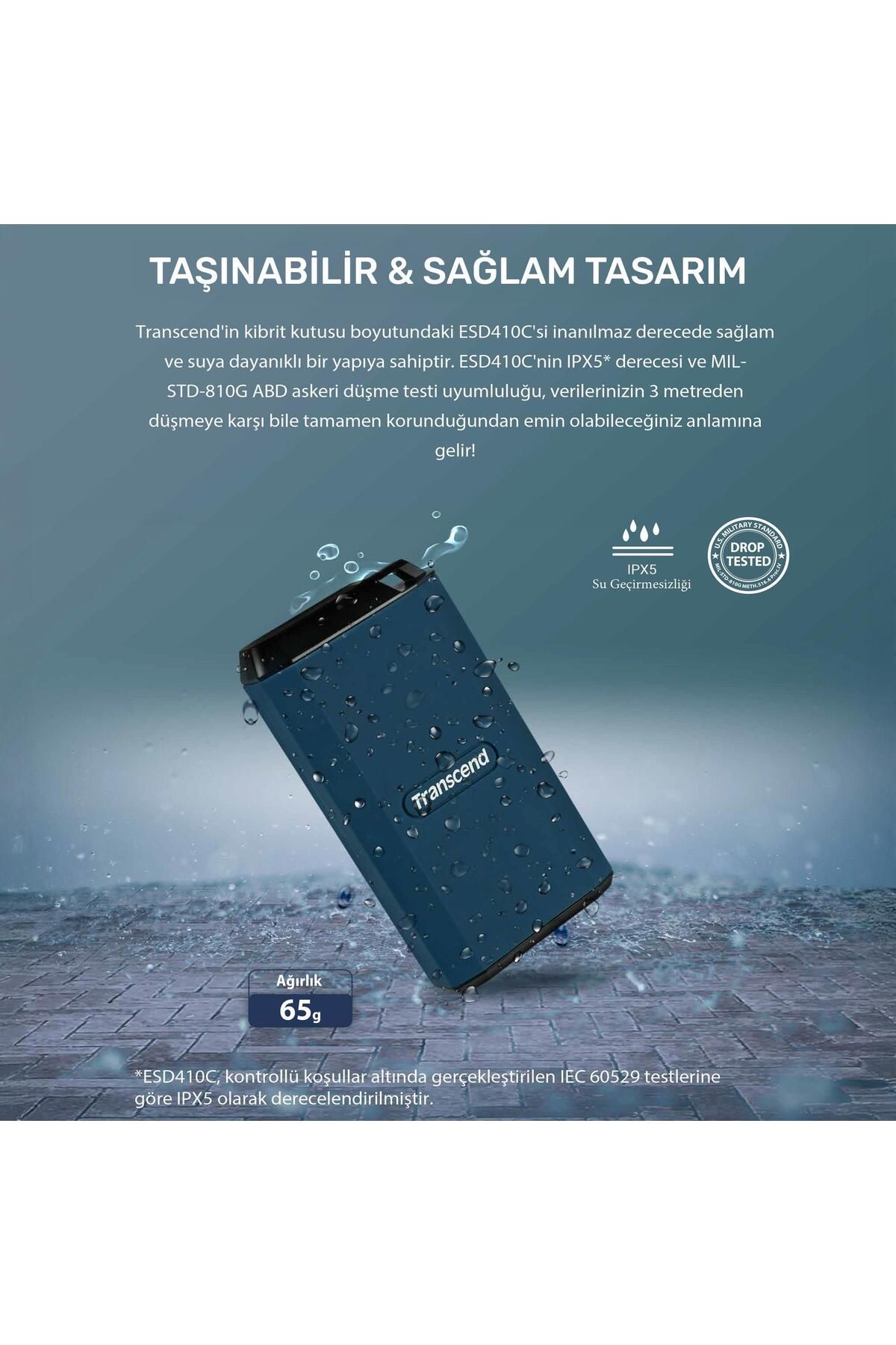 Transcend-Ts1Tesd410C - 1Tb Usb/Type-C 20Gbps Portable External Ssd 4