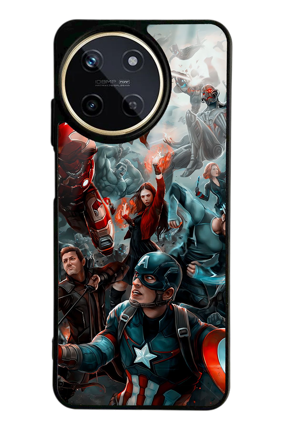 Spoyi Oppo Realme 11 Avengers Ultron Tasarımlı Glossy Telefon Kılıfı