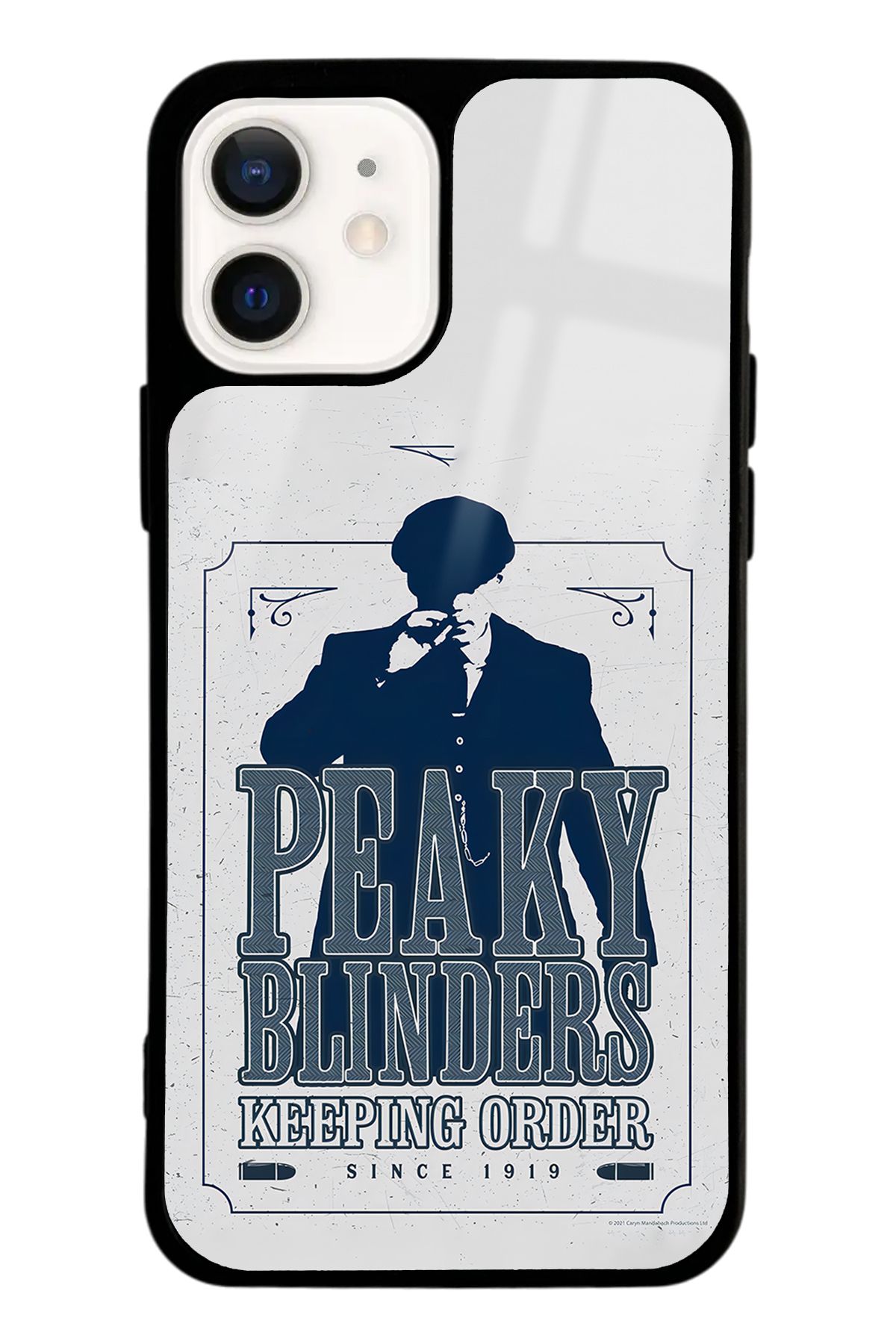 Spoyi iPhone 12 Peaky Blinders Keeping Tasarımlı Glossy Telefon Kılıfı