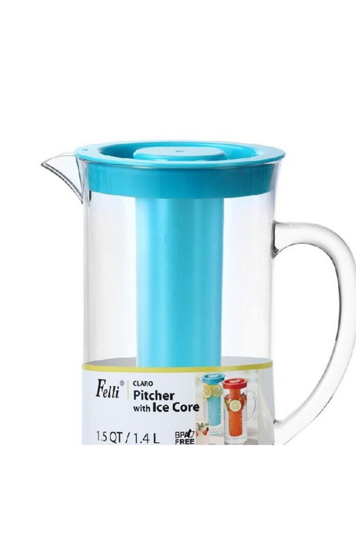 Felli-Claro Elegant Design BPAFree Pitcher with Ice Core 3