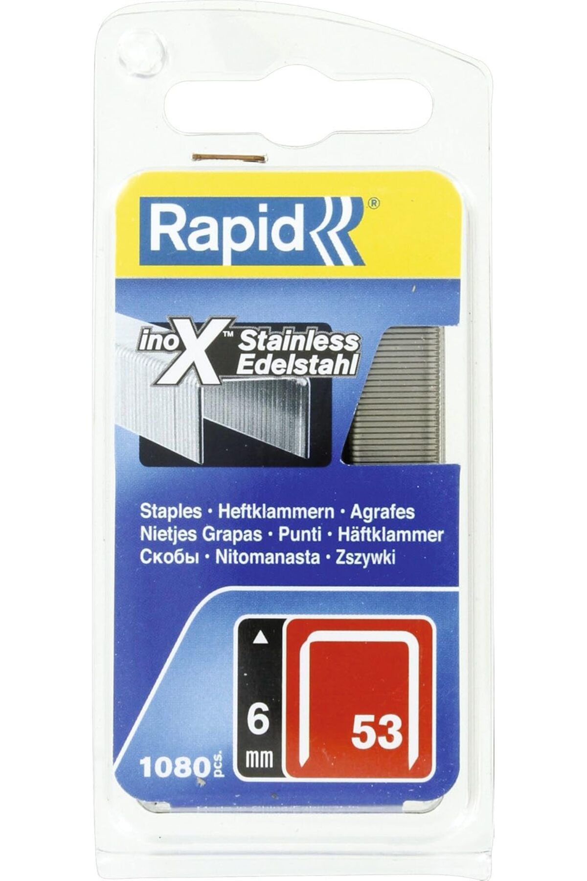 NcK N ° 53 Rapid Agraf, yükseklik: 6 mm, 1080 adet