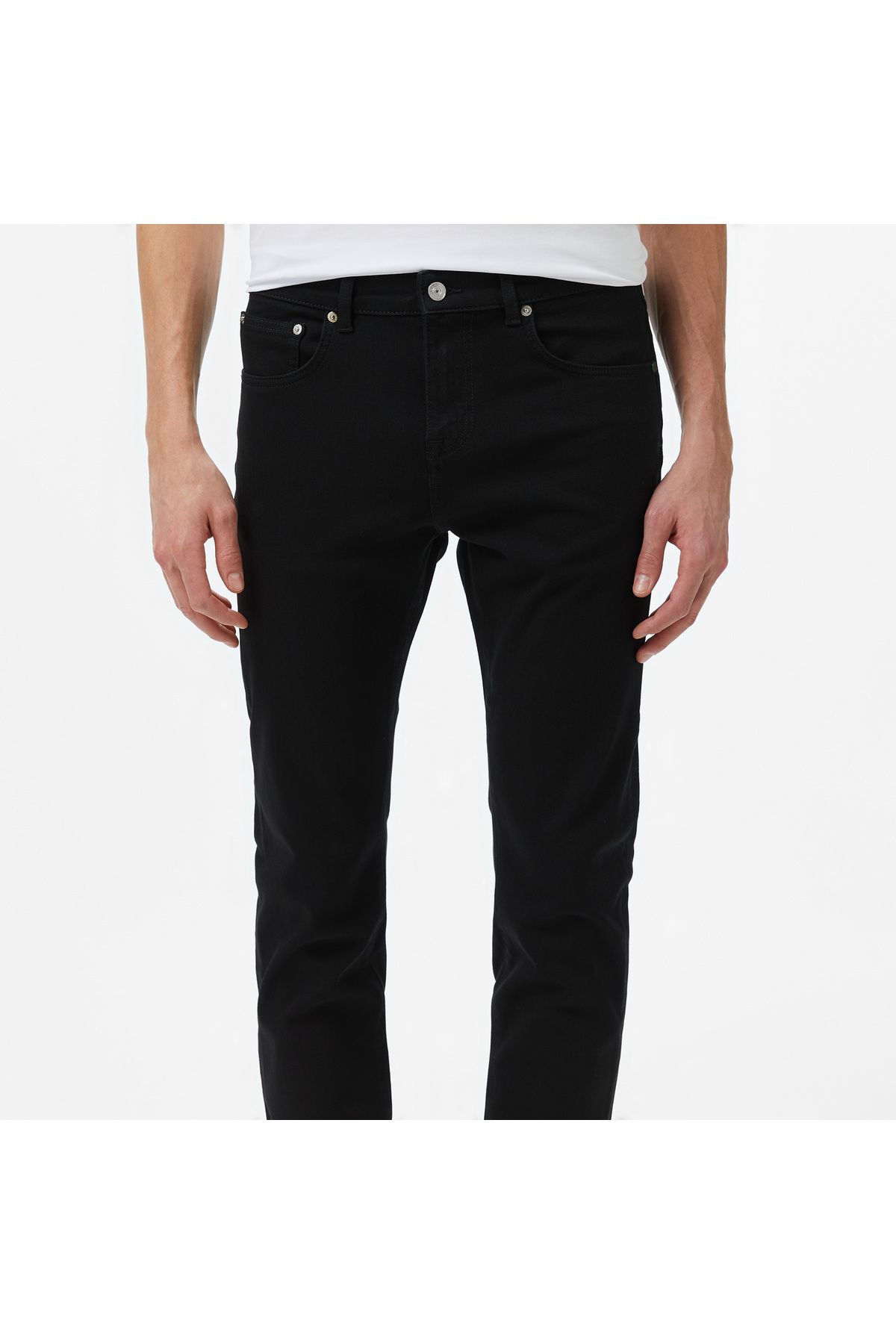 شلوار مشکی مردانه جین باریک و اورجینال Lacoste
