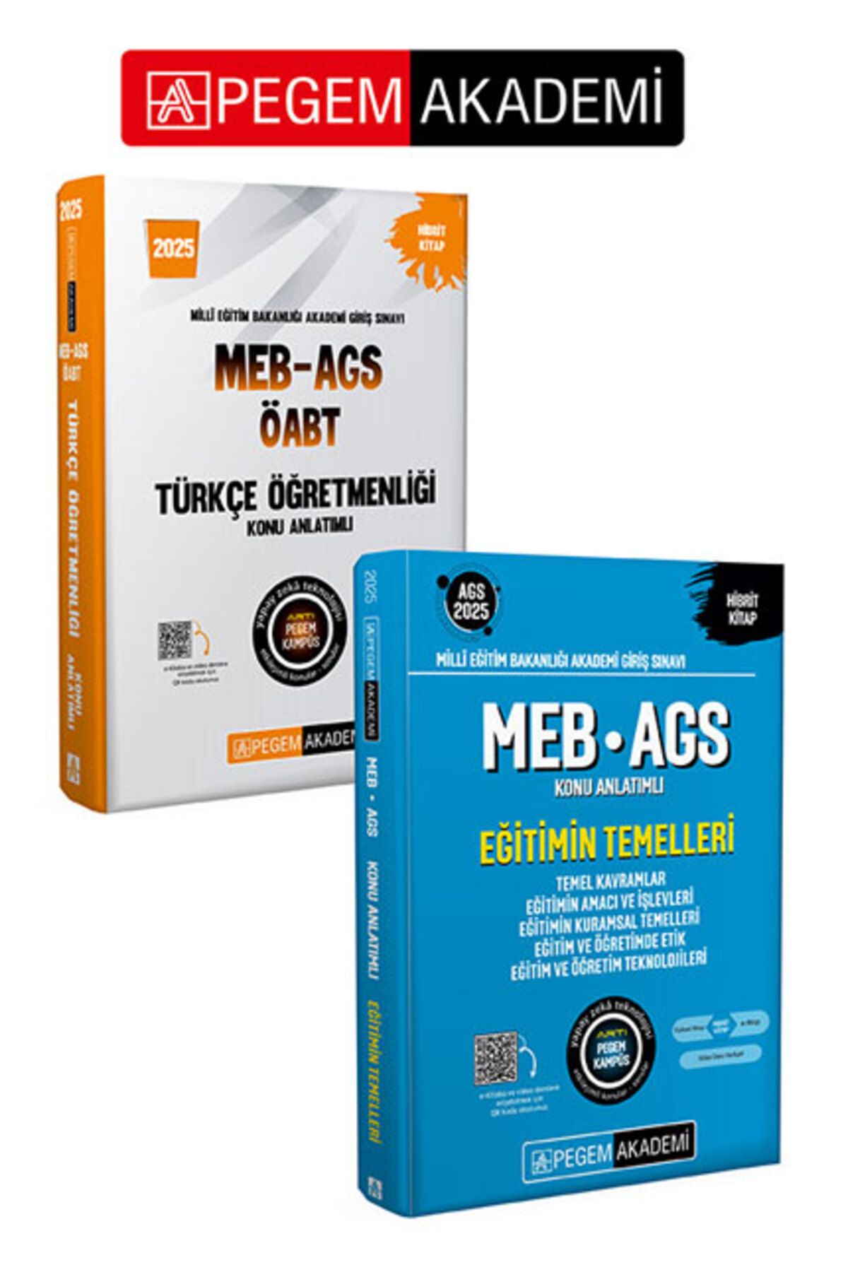 Pegem Akademi Yayıncılık PEGEM AKADEMİ 2025 MEB-AGS-ÖABT Türkçe Öğretmenliği Konu Anlatımlı + 2025 MEB-AGS Eğitimin Temelleri