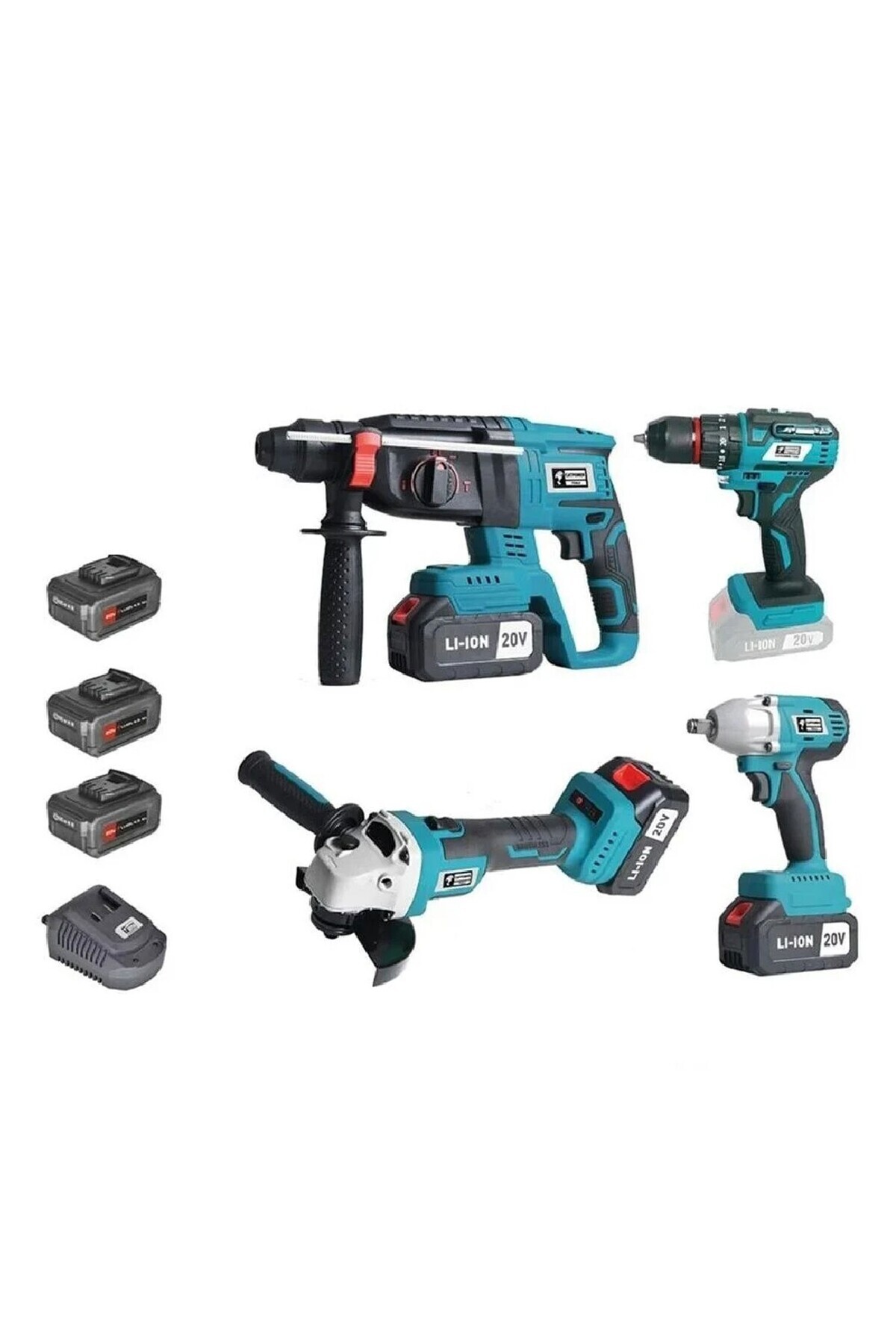 catpowertools Catpower 1380 Kömürsüz Akülü 4'lü Set - Fiyatı