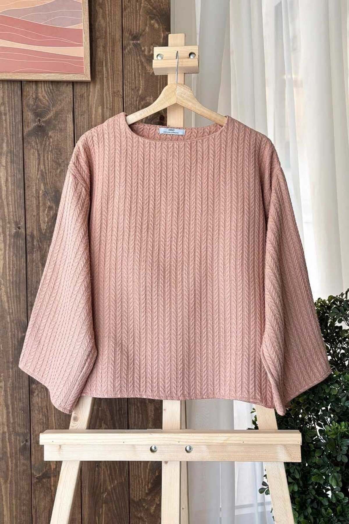 Ceylan Otantik Karamel Triko Crop