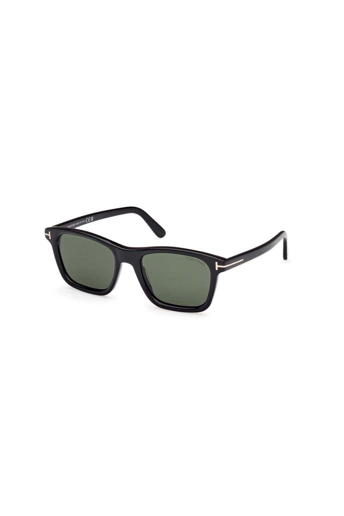 Tom Ford TF117901N54  Unisex Güneş Gözlüğü Siyah  Kemik Çerçeve Yeşil Lens UV400