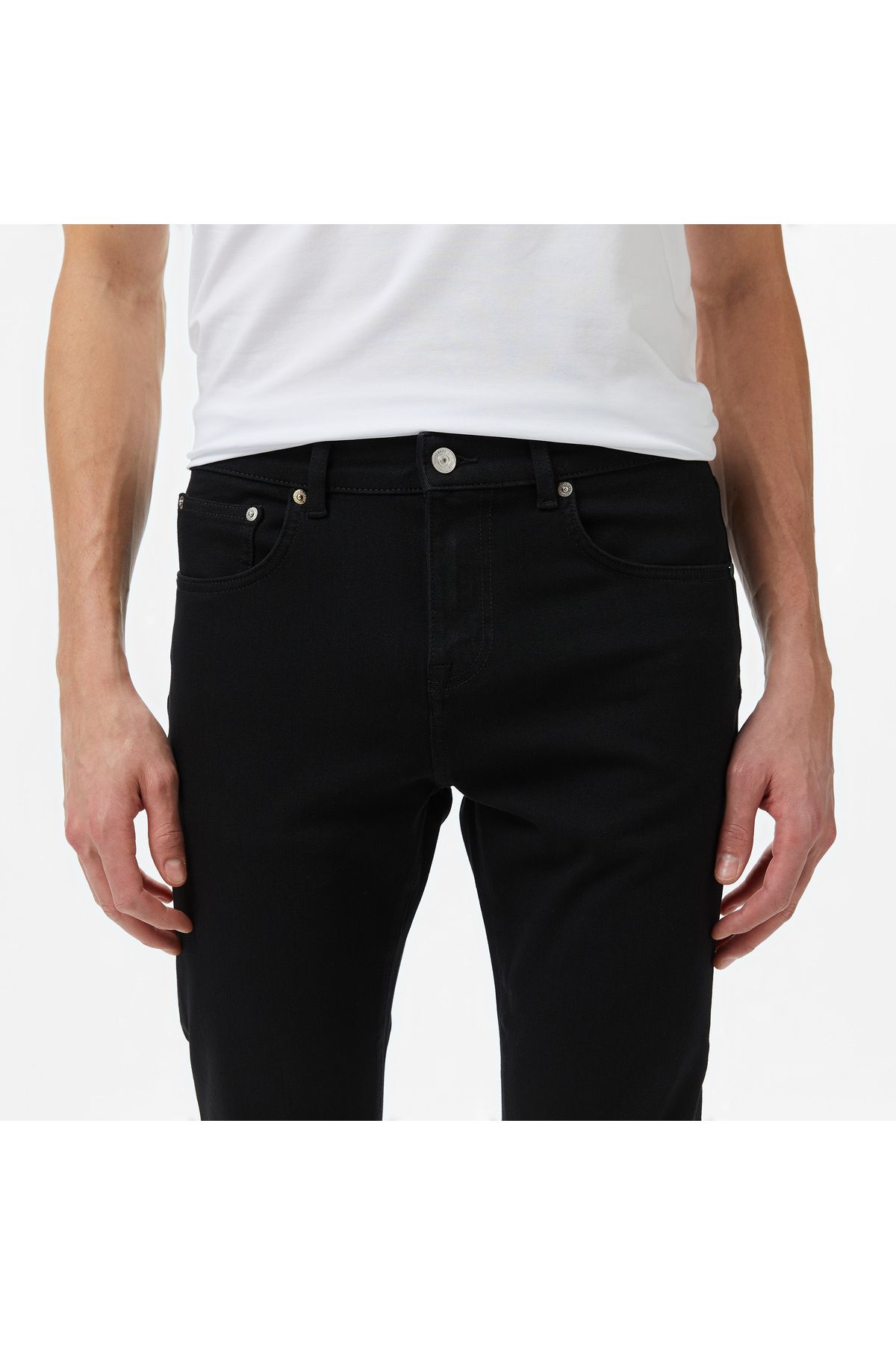 شلوار مشکی مردانه جین باریک و اورجینال Lacoste