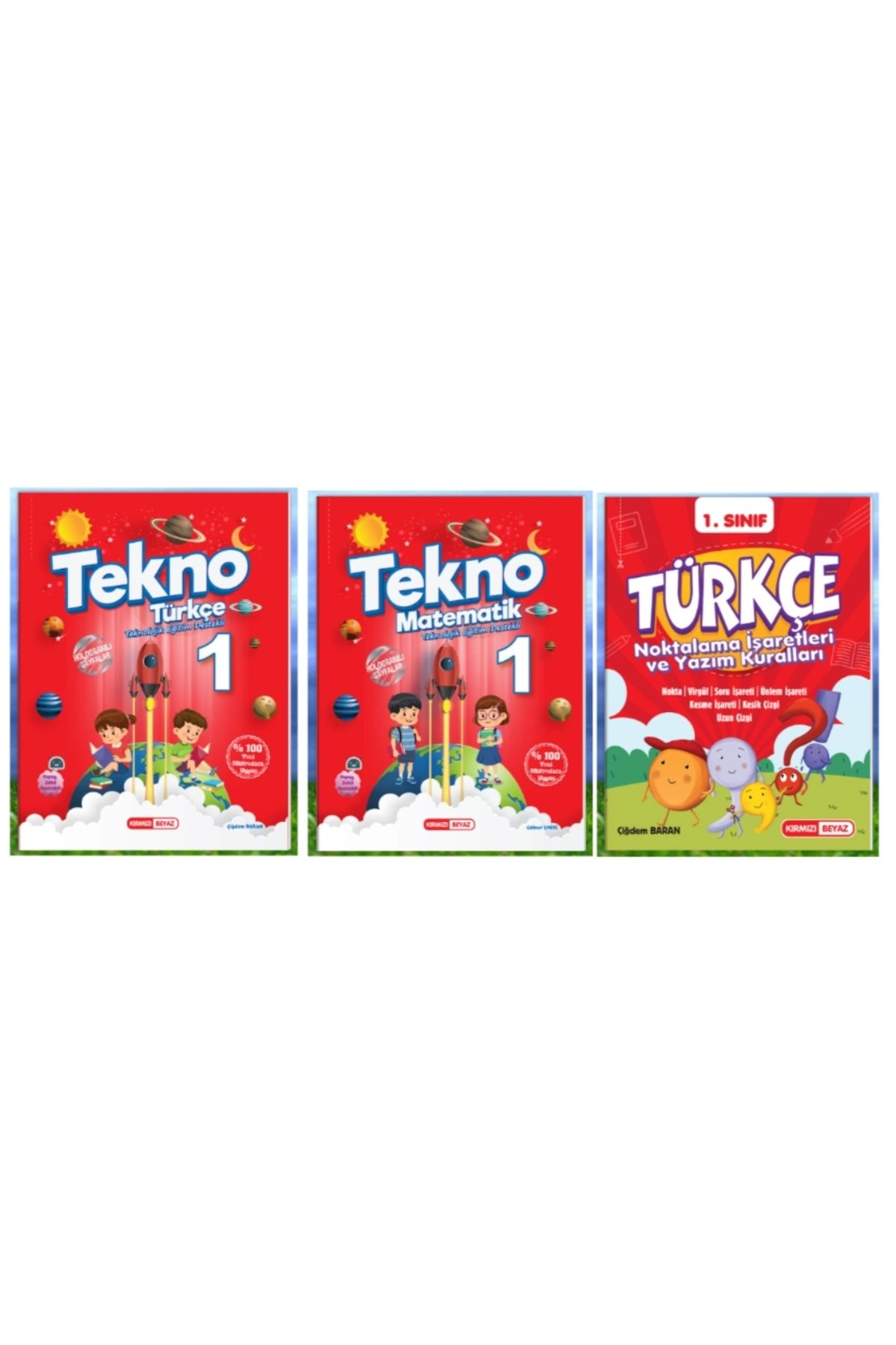 Kırmızı Beyaz Yayınları KIRMIZI BEYAZ YAYINLARI 1.SINIF 2.DÖNEM TEKNO TÜRKÇE - MATEMATİK - NOKTALAMA İŞARETLERİ 3'LÜ SET