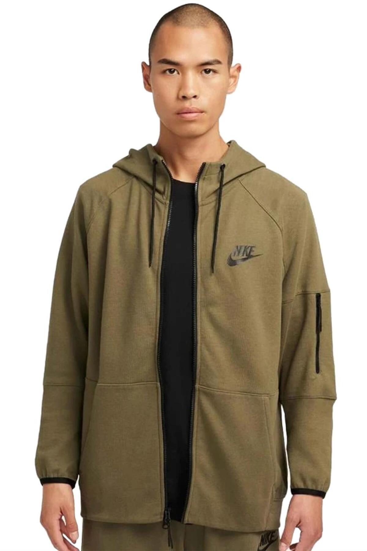 سویشرت مردانه M NSW Te Fz Flc مدل Dd5284-222 نایکی سویشرت اسپرت Nike