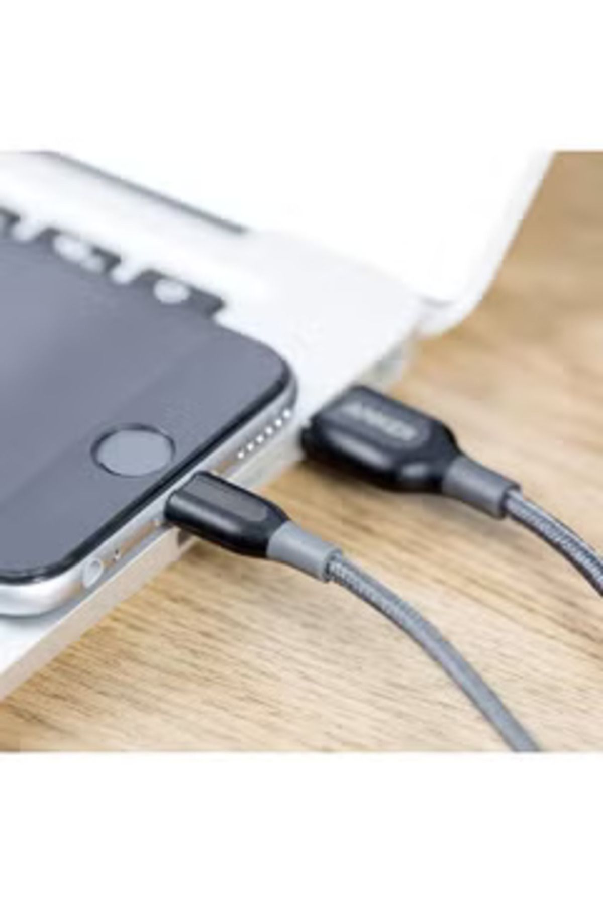 Anker-Powerline+ Lightning 1ft Gray 2