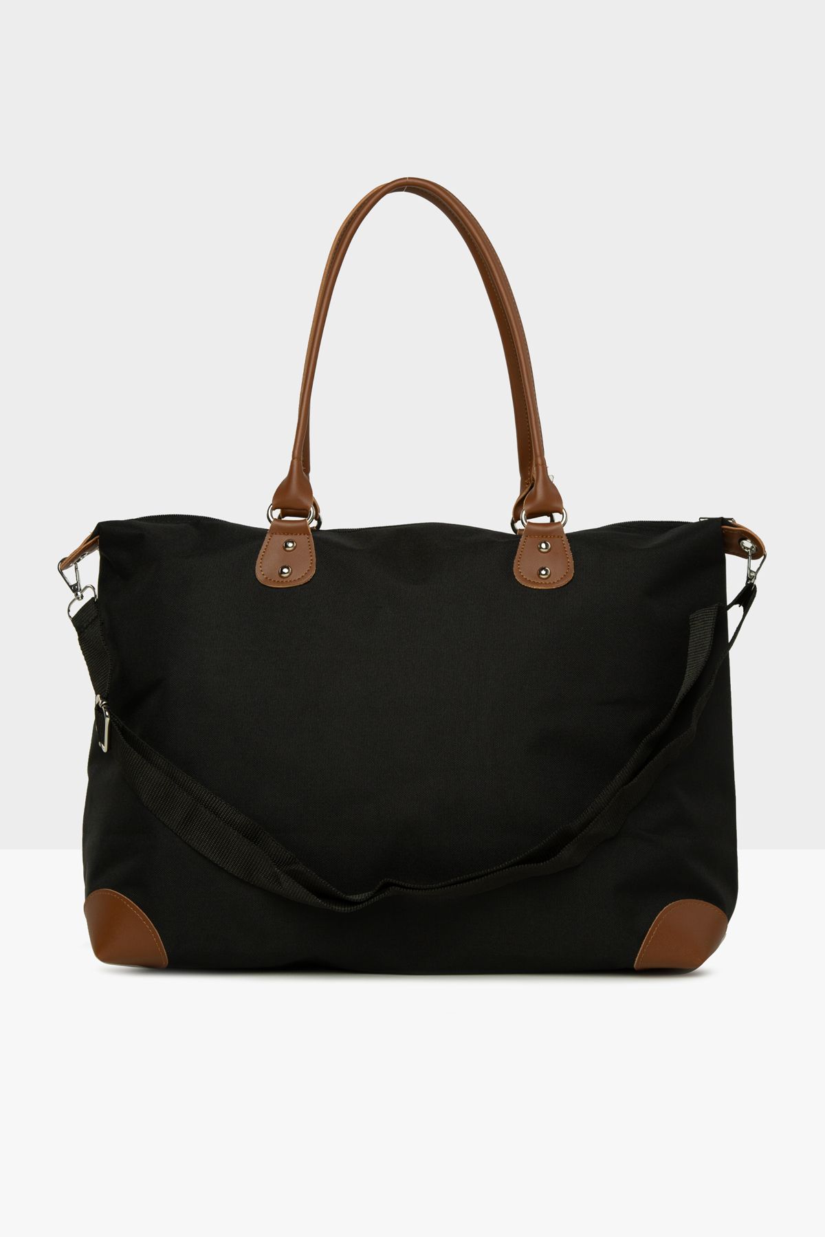 Bagmori-Black Baby Bag Printed Garnished Mother Baby Bag m 000008582 3