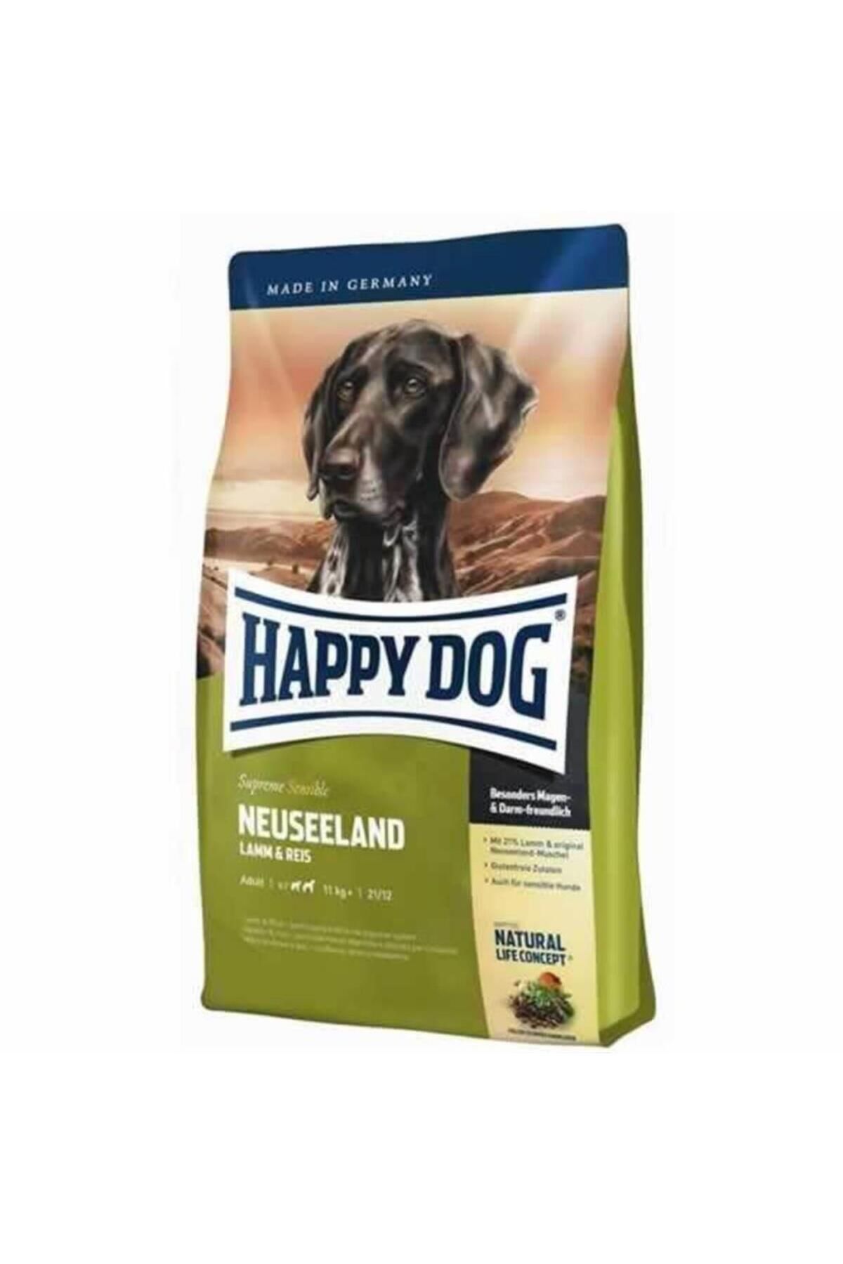 Happy Cat Happy Dog Neuseeland Kuzulu Pirinçli Yetişkin Köpek Maması 12,5 Kg