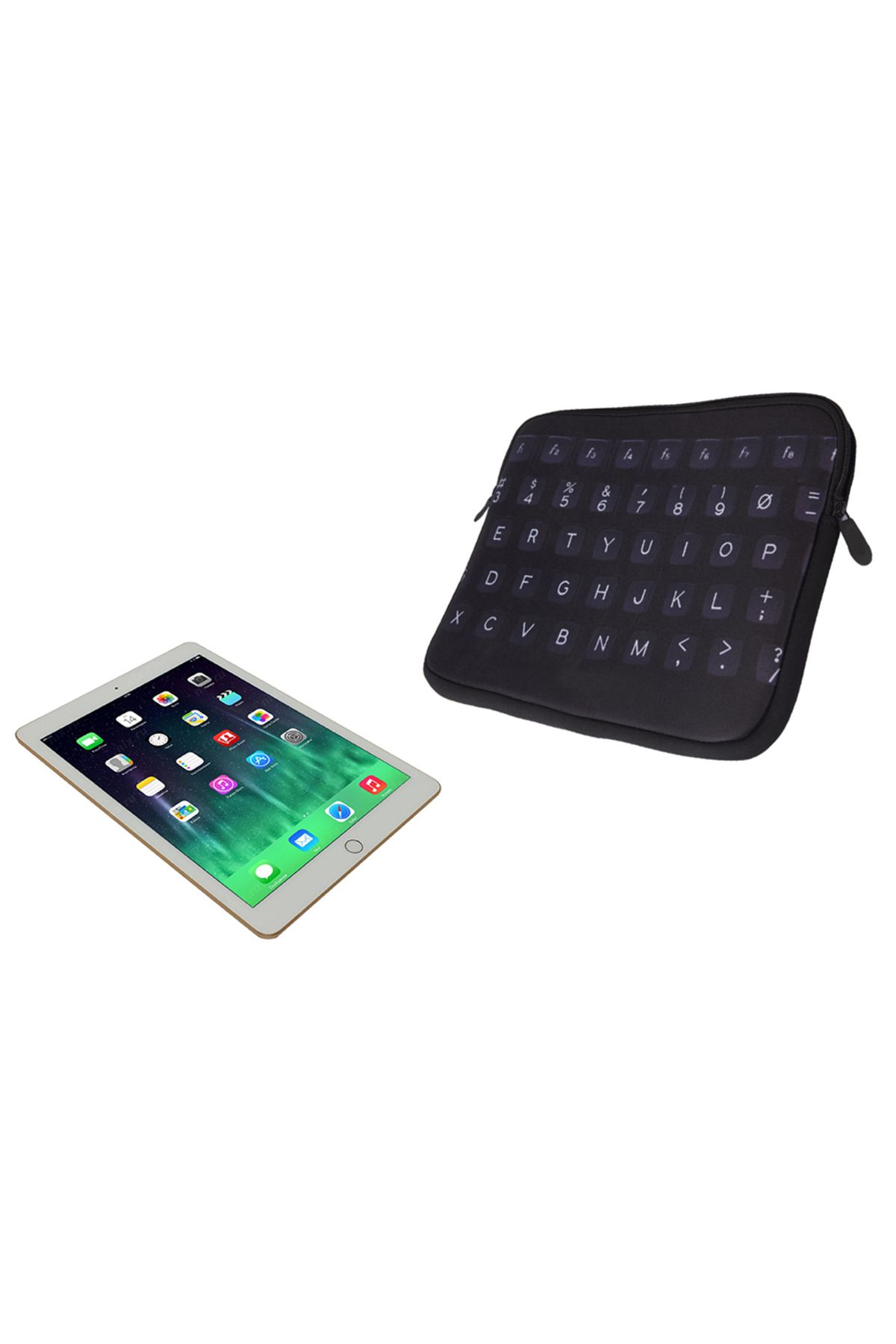 NEKTAR-Black Neoprene Tablet - Case and Keyboard Set 6