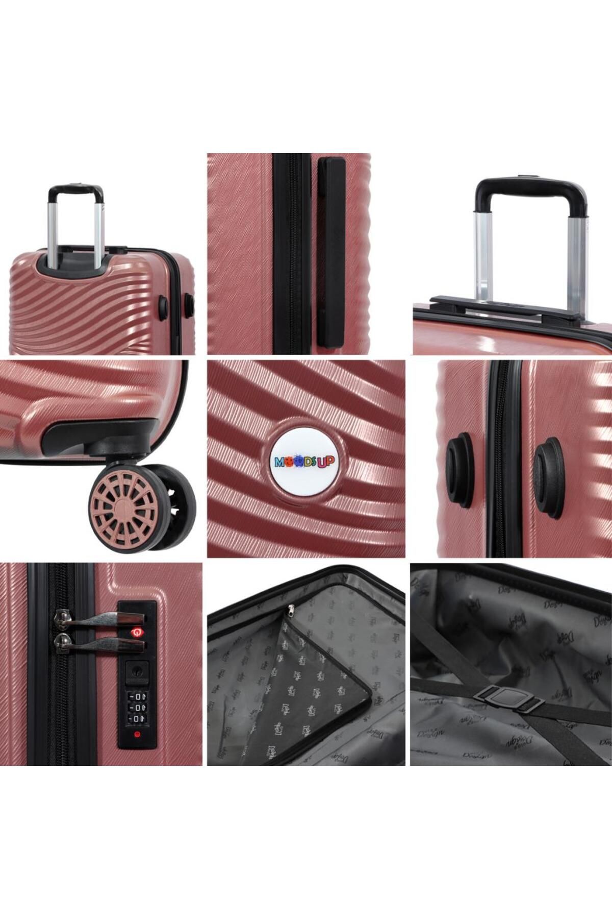 Biggdesign-Sada 3dílných kufrů Rosegold Moods Up 5