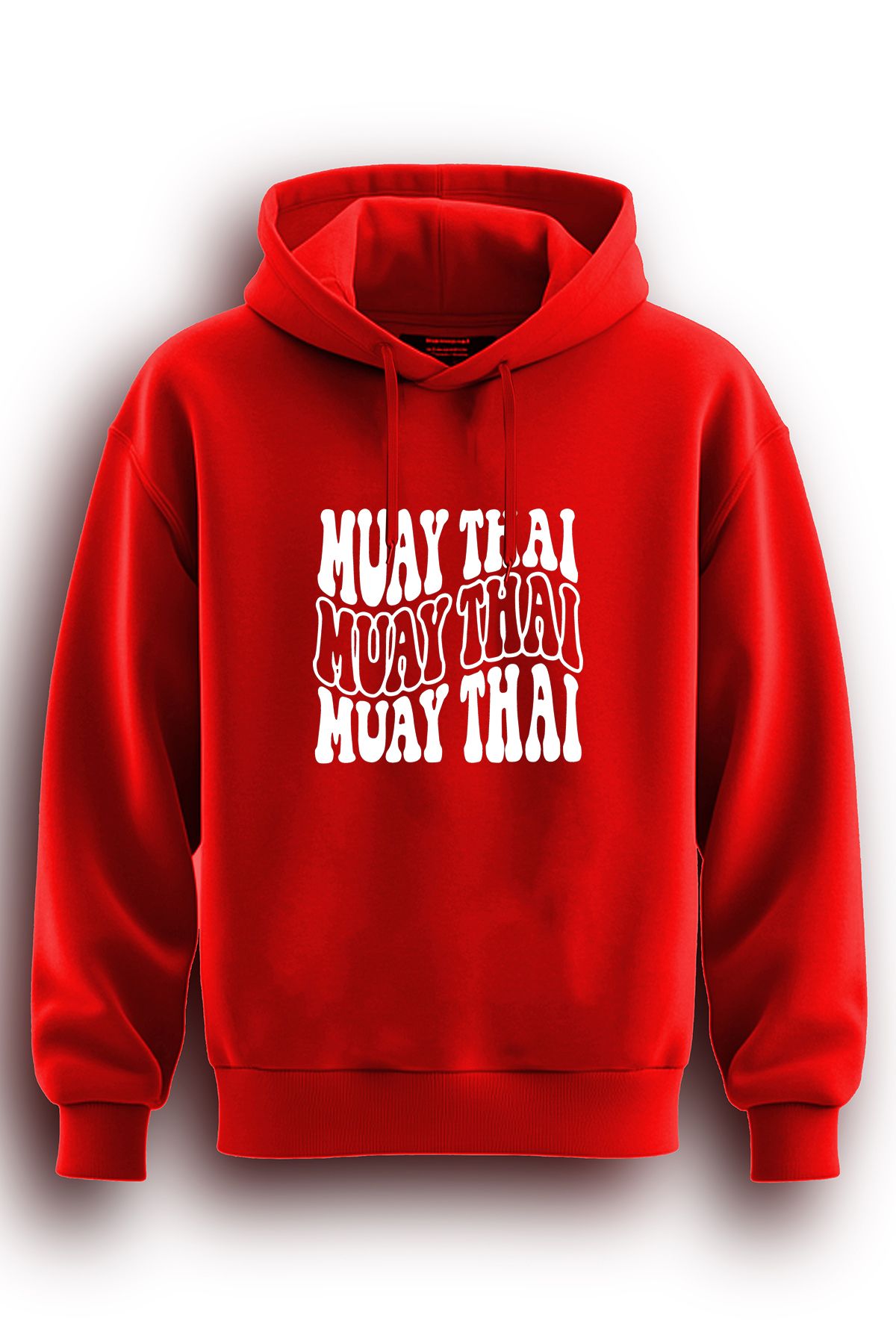 TOP GLORY MUAY THAI Ön  Baskılı  Sweatshirt Kapüşonlu 3 iplik Hoodie Muay Thai Sweat MTHAI2271