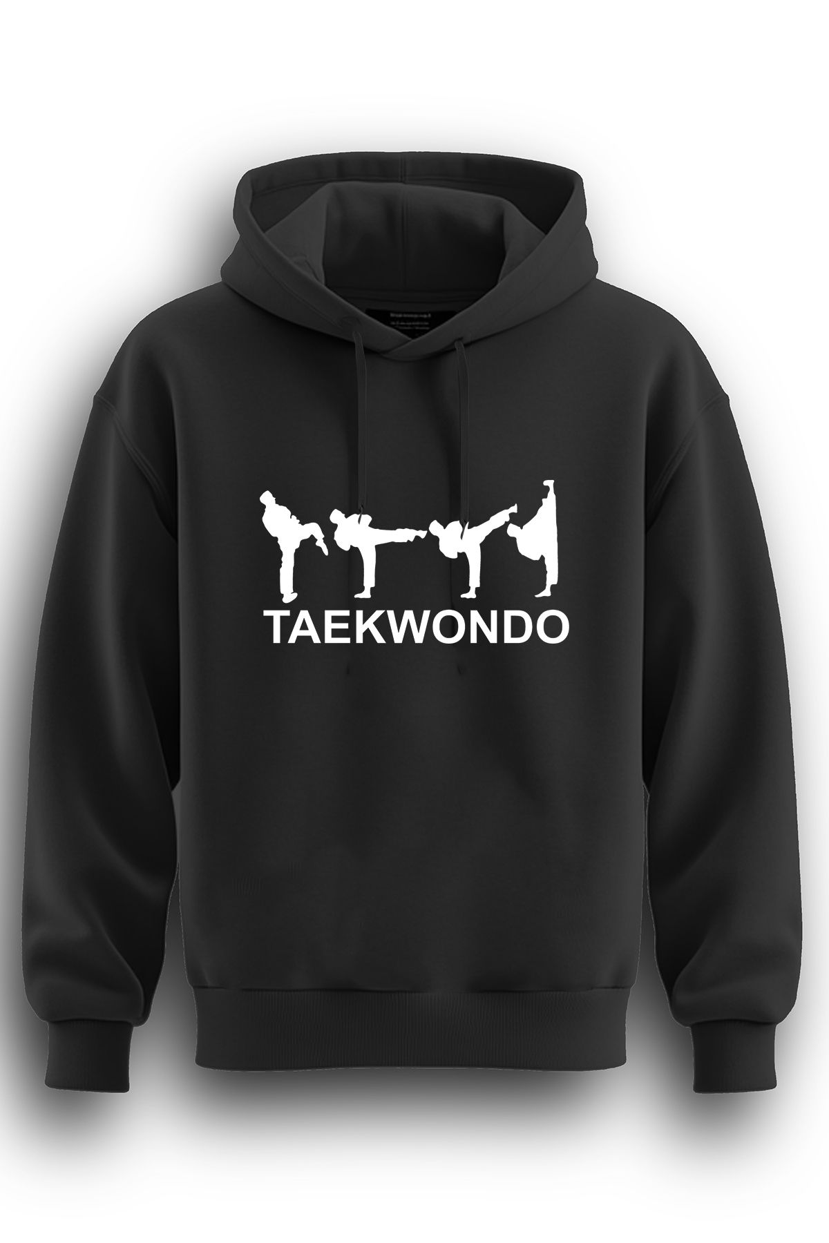 TOP GLORY Taekwondo Baskılı  Sweatshirt Kapüşonlu 3 iplik Hoodie Taekwondo Sweat TEOY1306