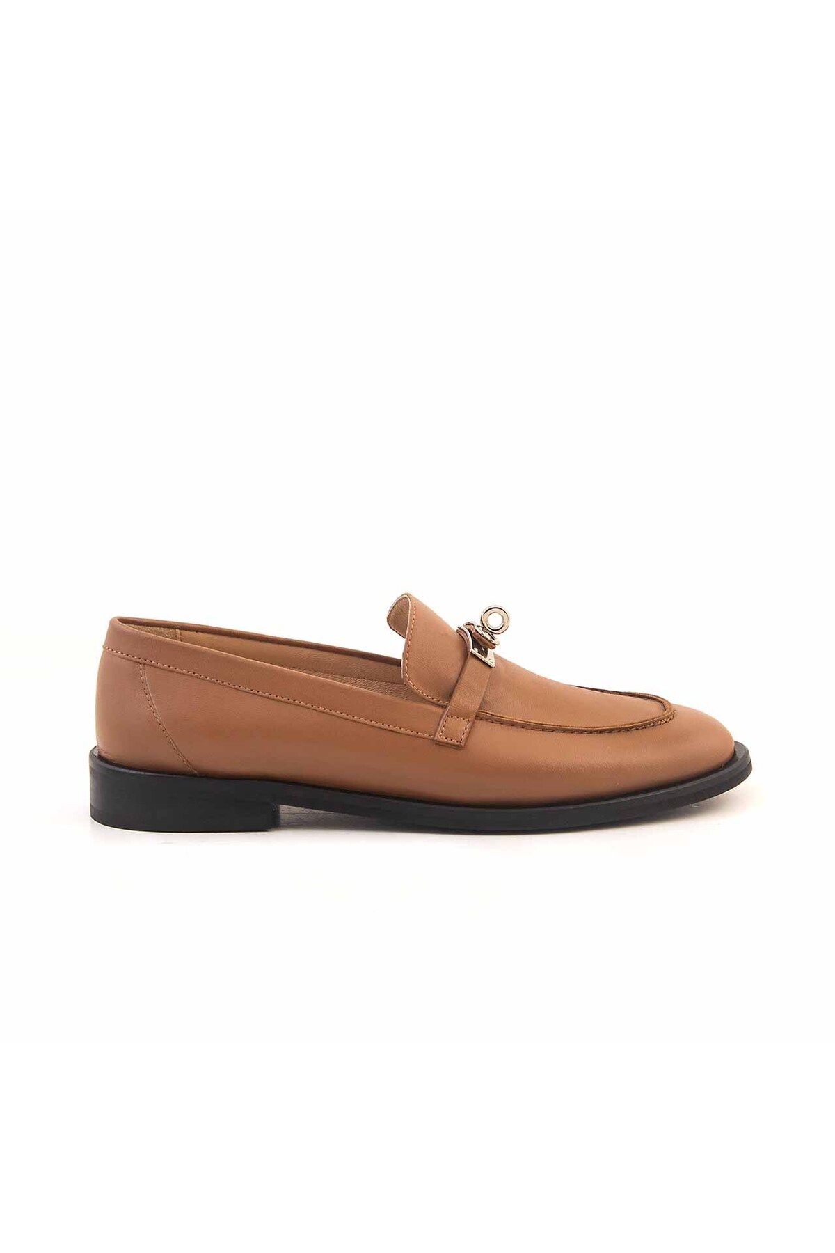 کفش گاه به گاه زنانه چرم اصل Eva Sole Tan ROUGE