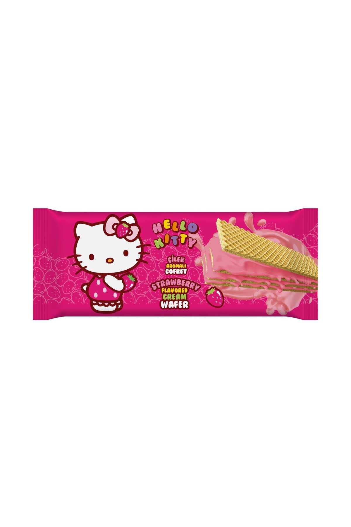 Target Hello Kitty Çilek Aromalı Gofret 100 gr * 6 Adet