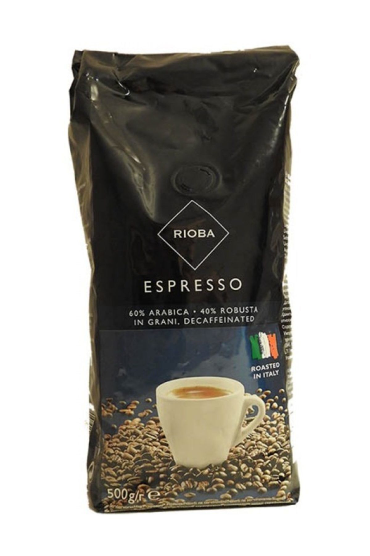 Rioba Kafeinsiz%60 Arabica Ve%40 Robusta Çekirdek Kahve 500 g