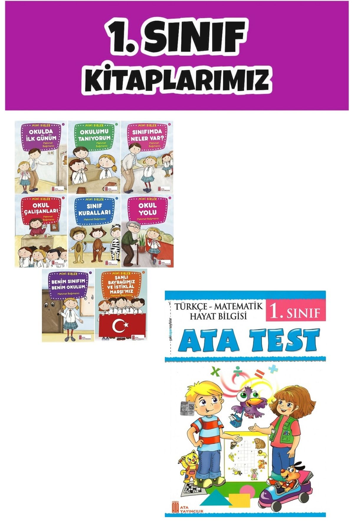 Ata Yayıncılık 1.Sınıf Mini Birler Hikaye Seti + Ata Test